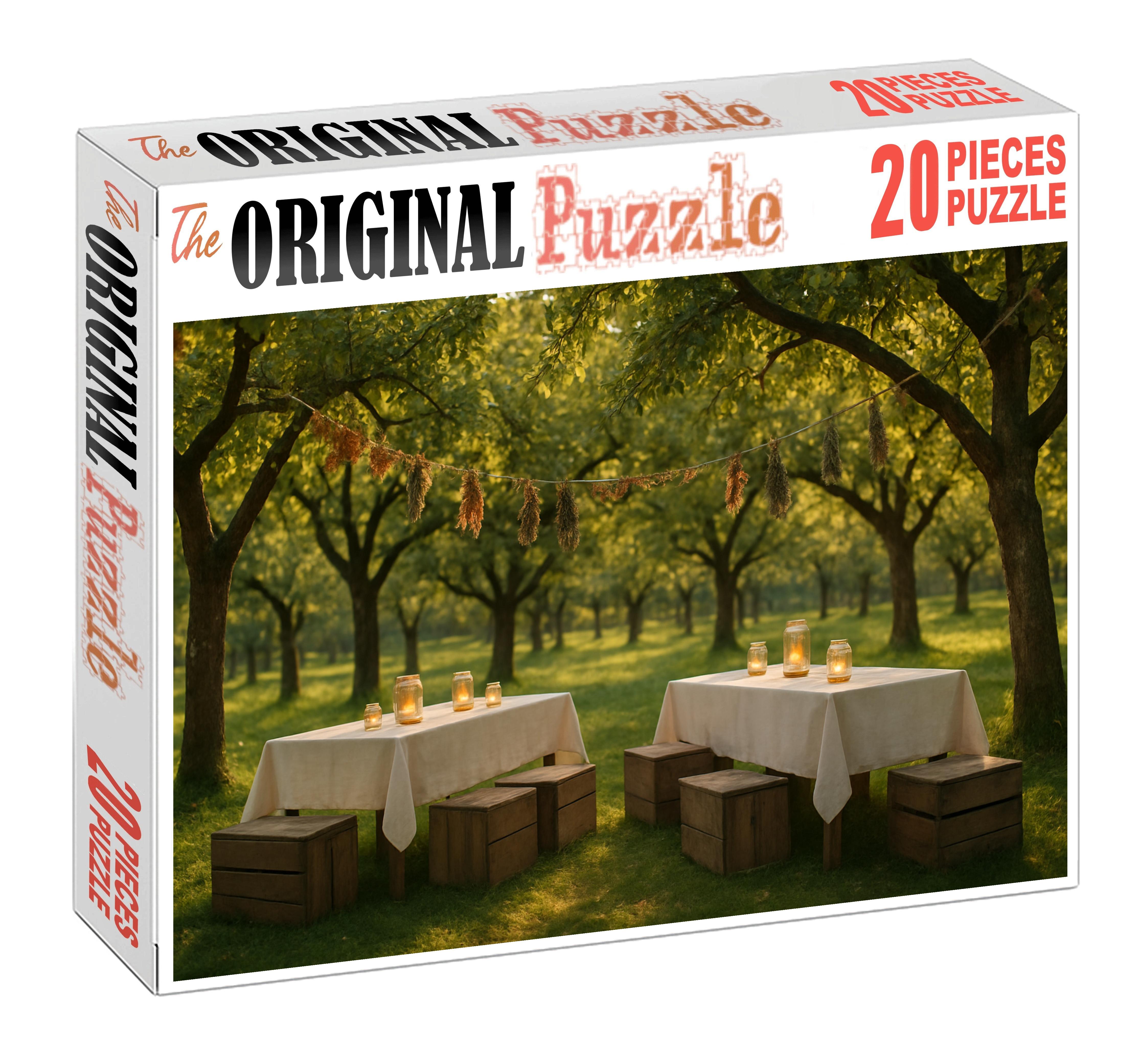 Sunlit Orchard Gathering Premium Puzzle Pieces