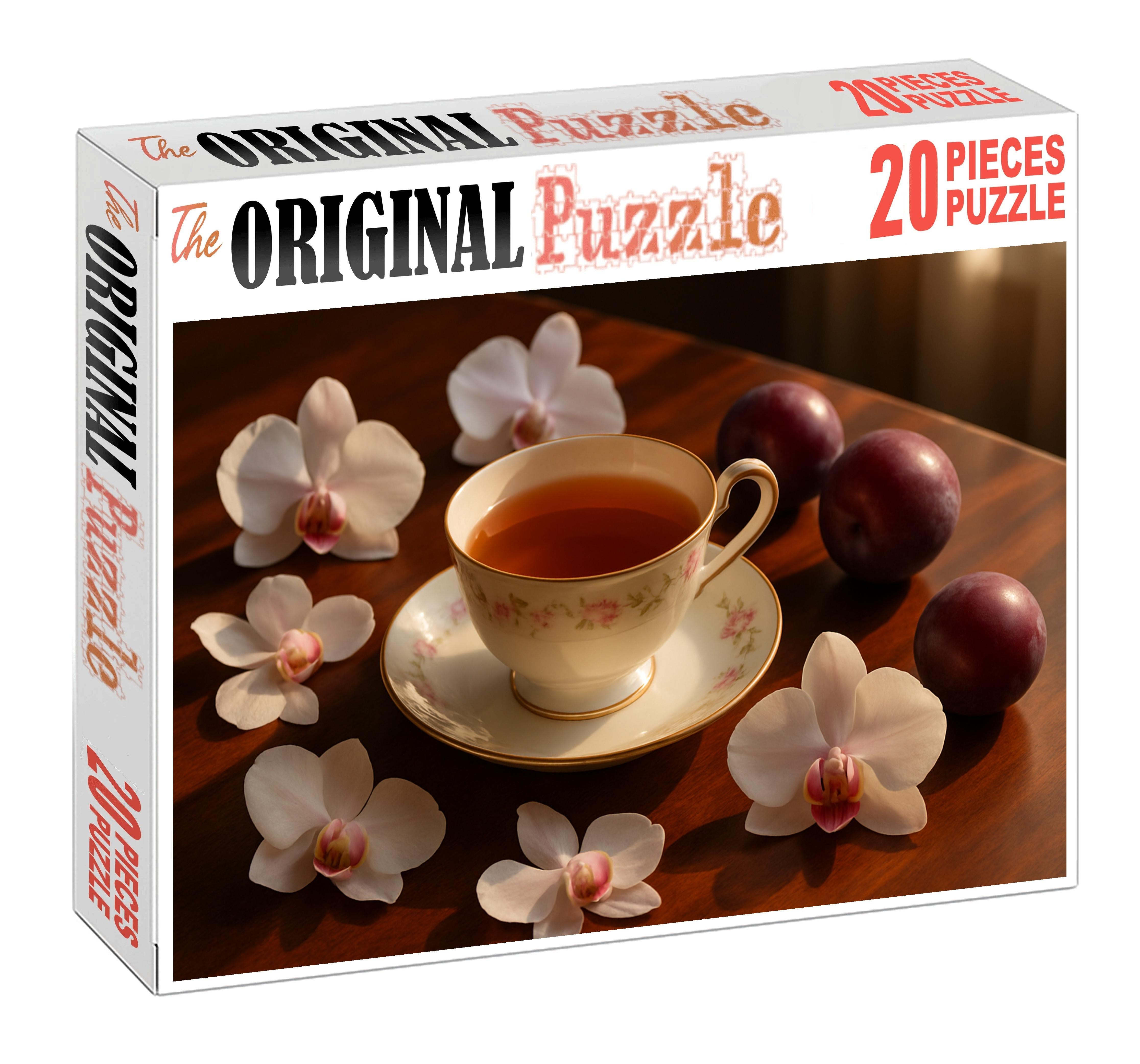 Silent Orchid Fragrant Black Tea With Orchid Blossom And Plum 200 Piece Puzzle
