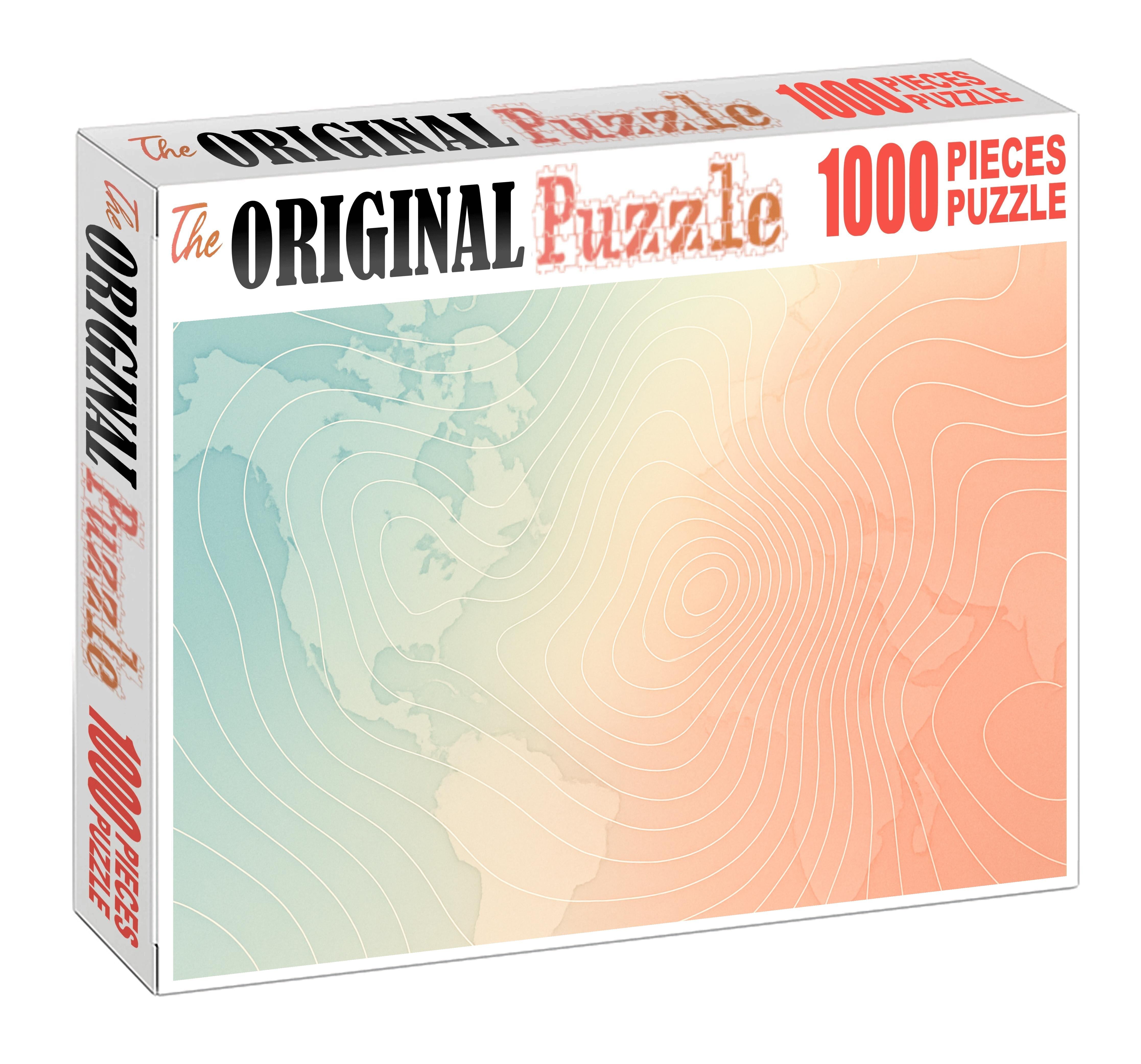 Atmospheric Pressure Contour Chart Puzzle For Adults