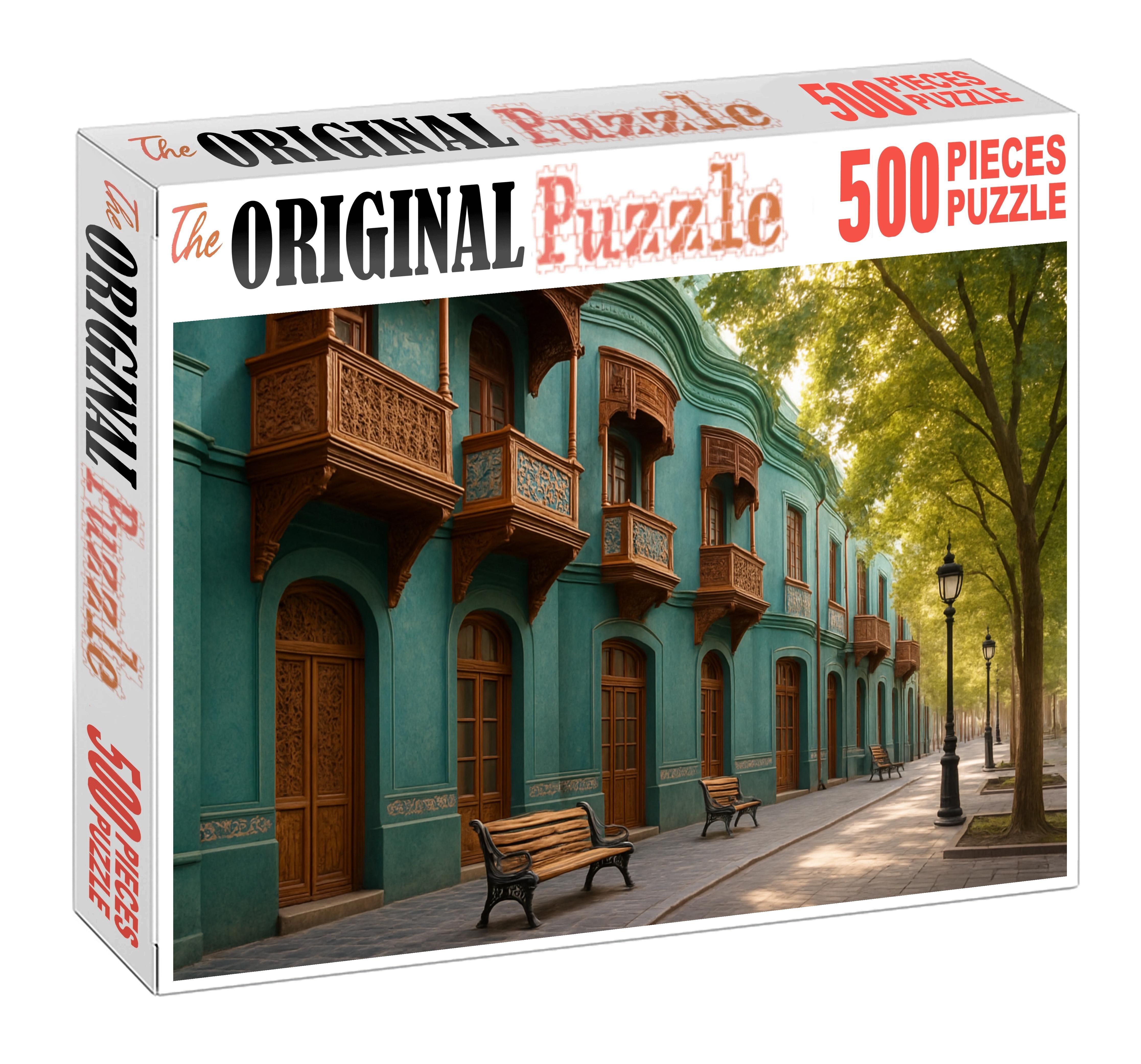 Teal Crescent Mini Puzzle