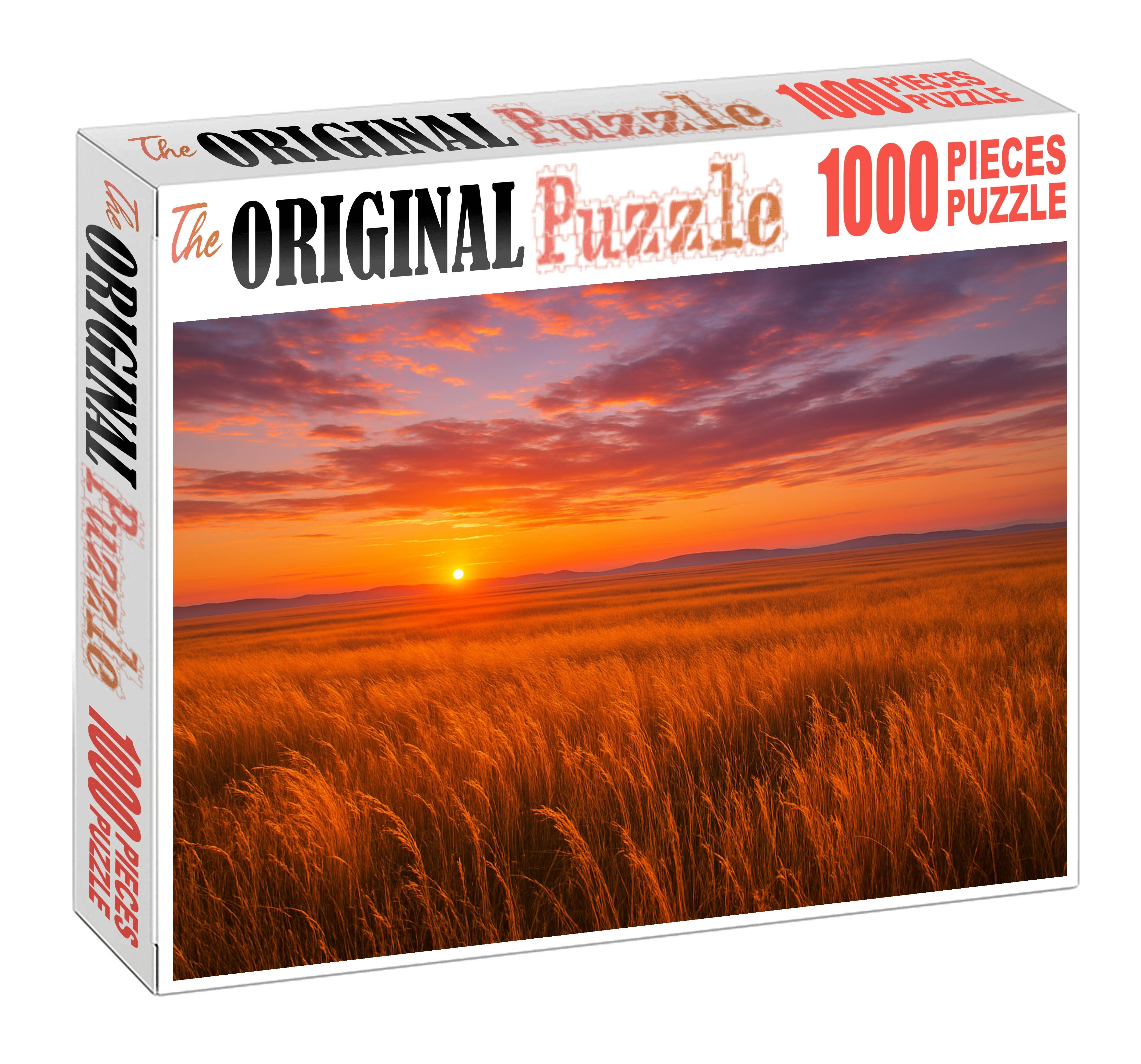 Sunset Prairie Horizon 100 Piece Puzzle