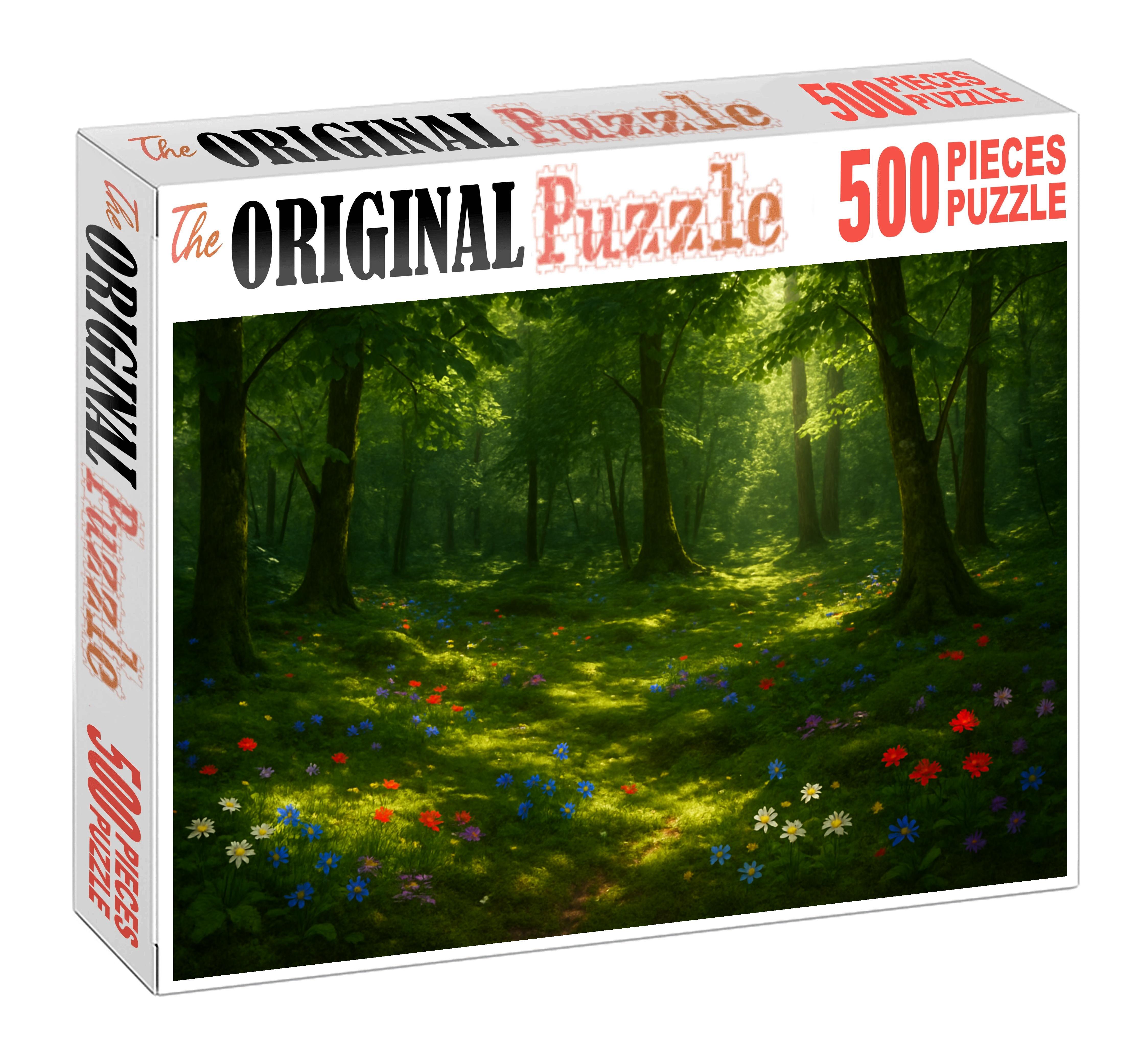 Sun-dappled Forest Glade 100 Piece Puzzle
