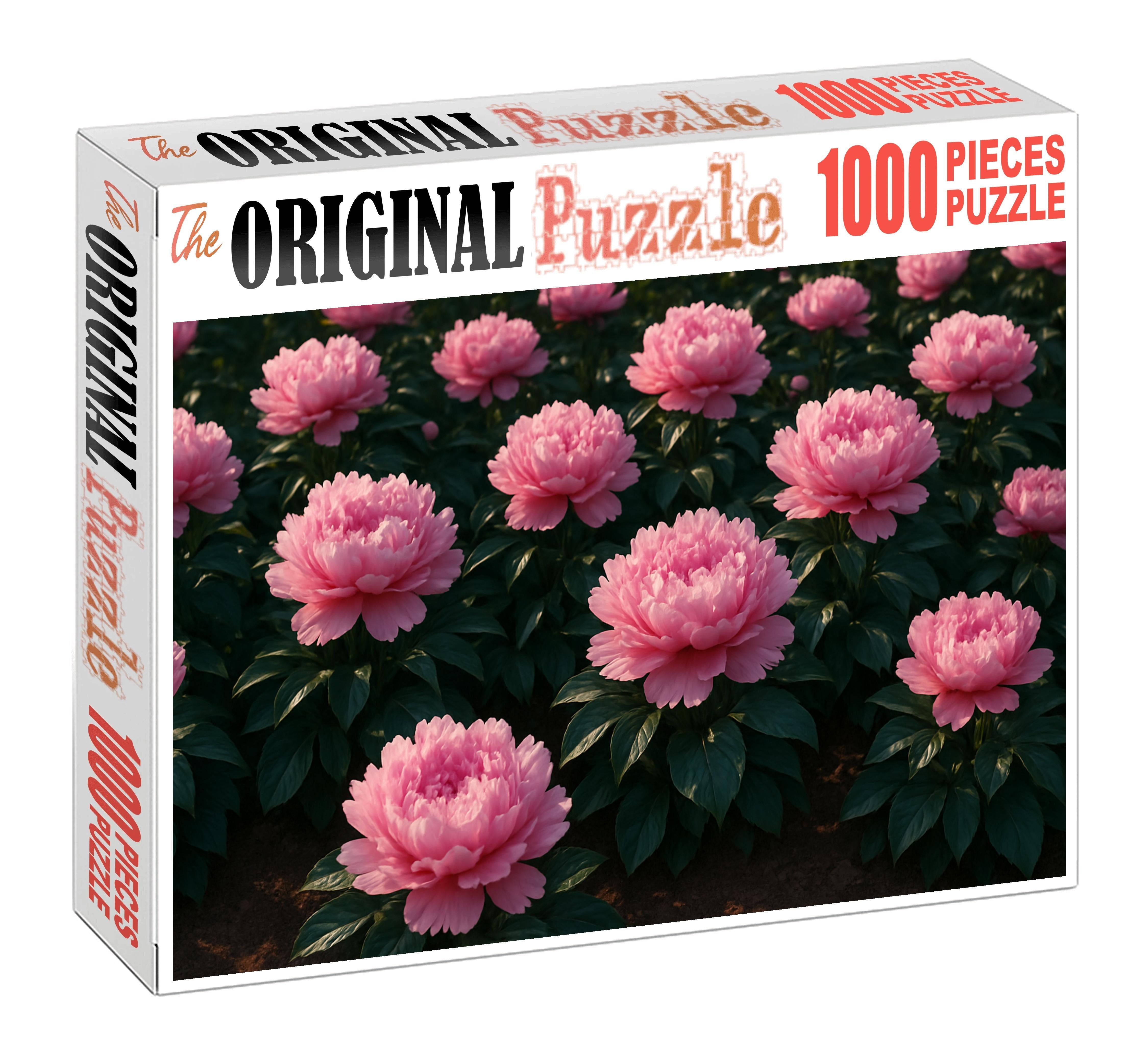 Blushing Peony Garden Bed 200 Piece Puzzle