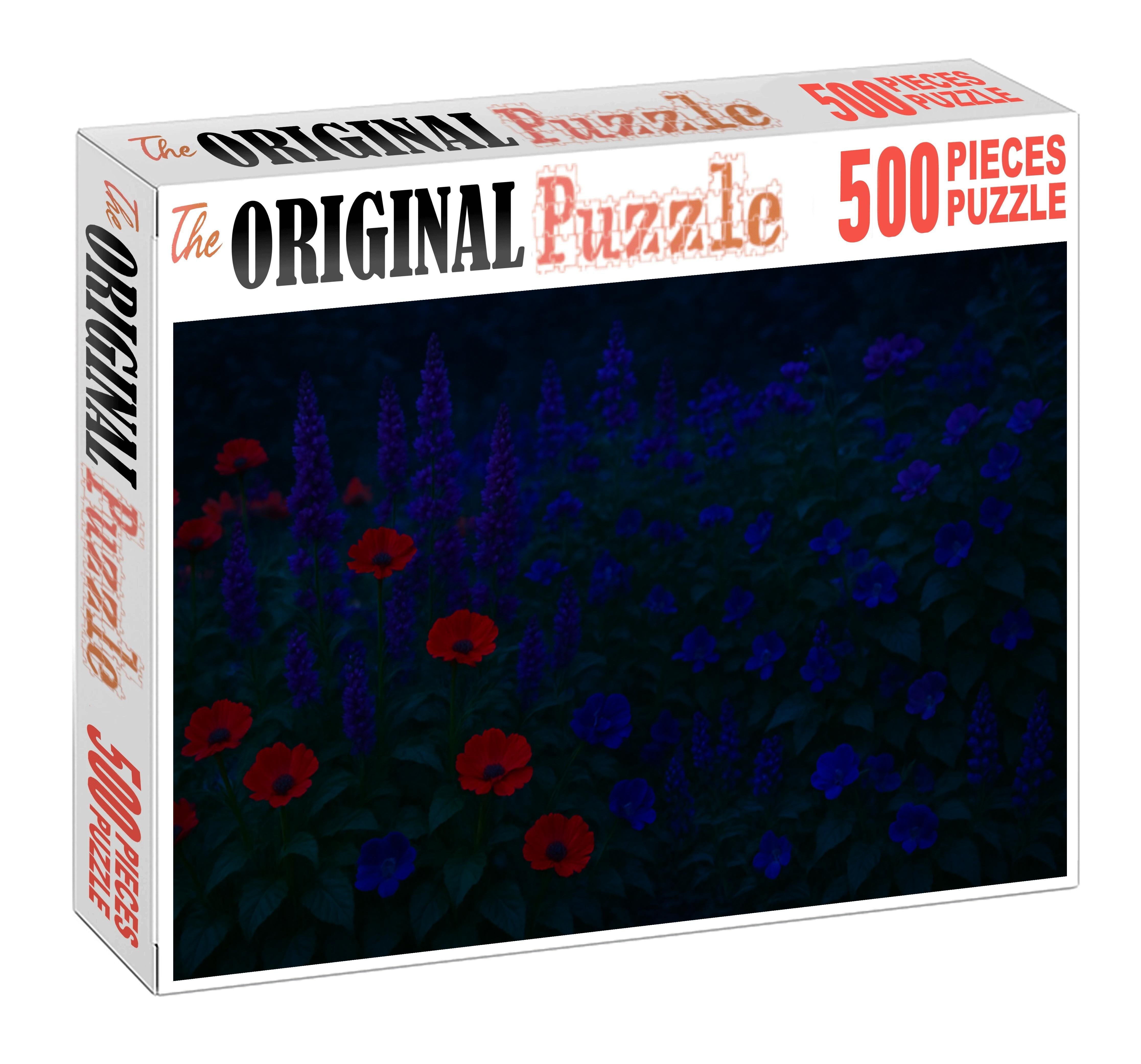 Crimson Twilight Border Puzzle For Adults