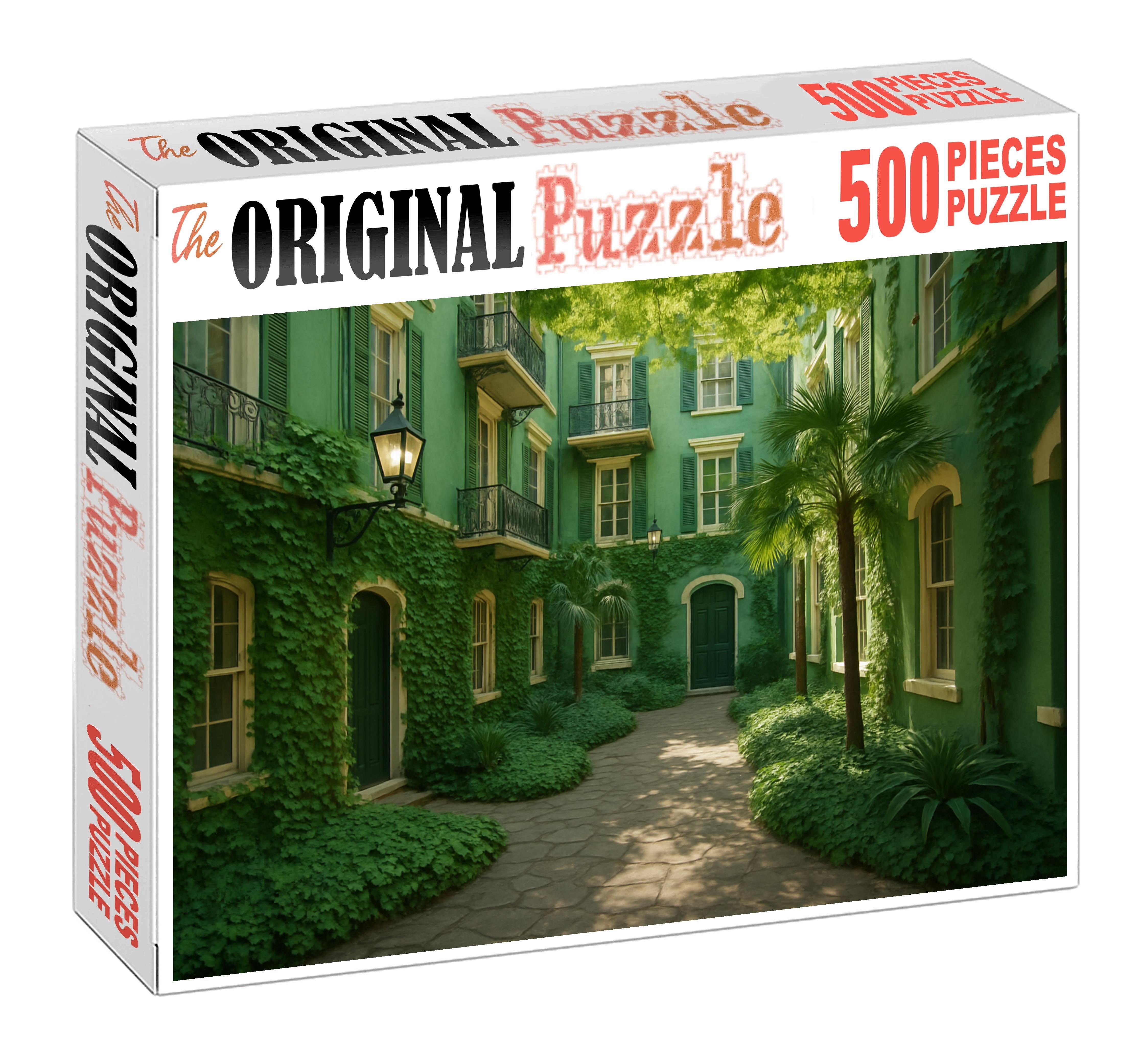 Jade Courtyard Custom Jigsaw Puzzle