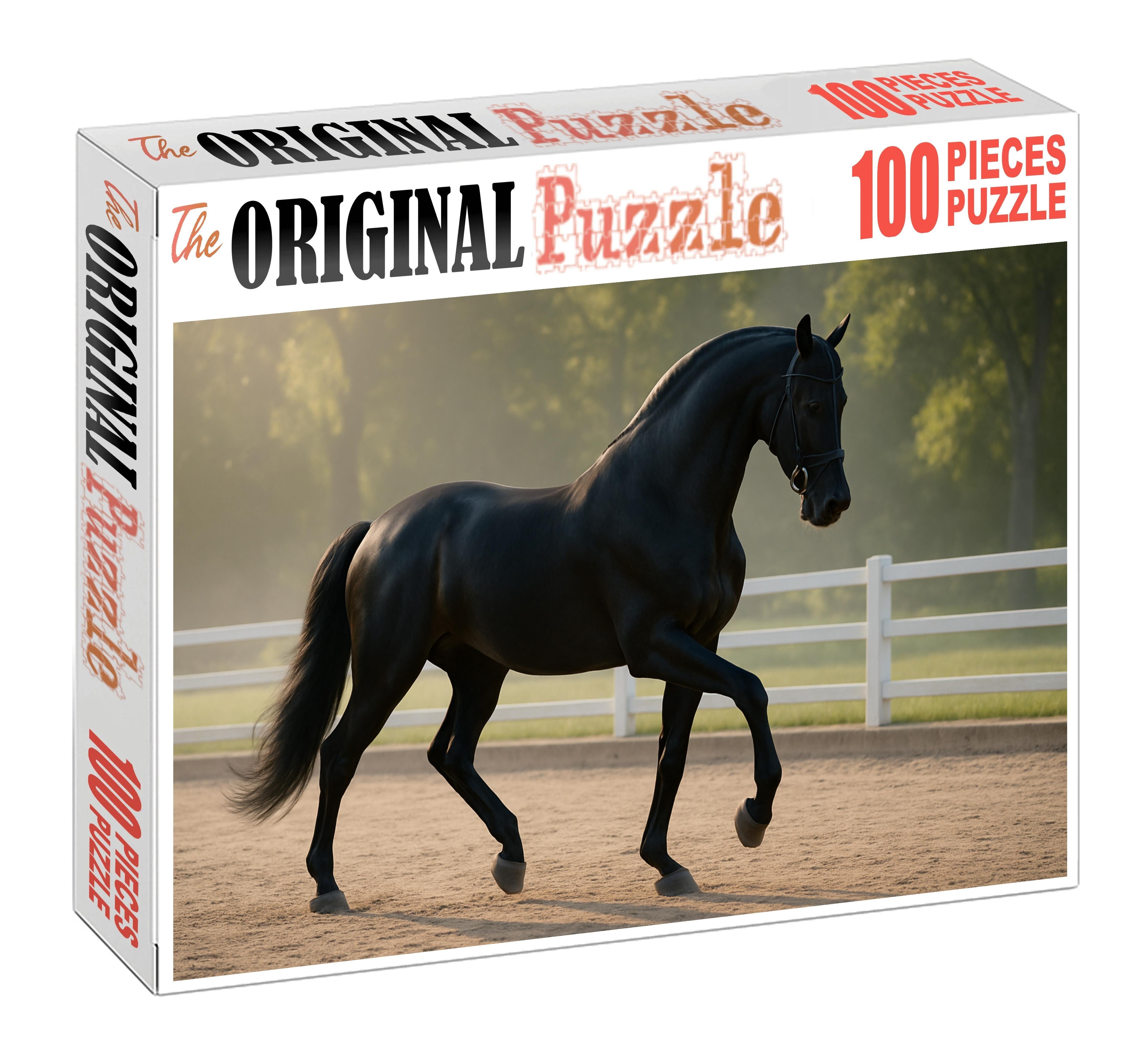 Velvet Midnight Dressage Star Large Format Puzzle