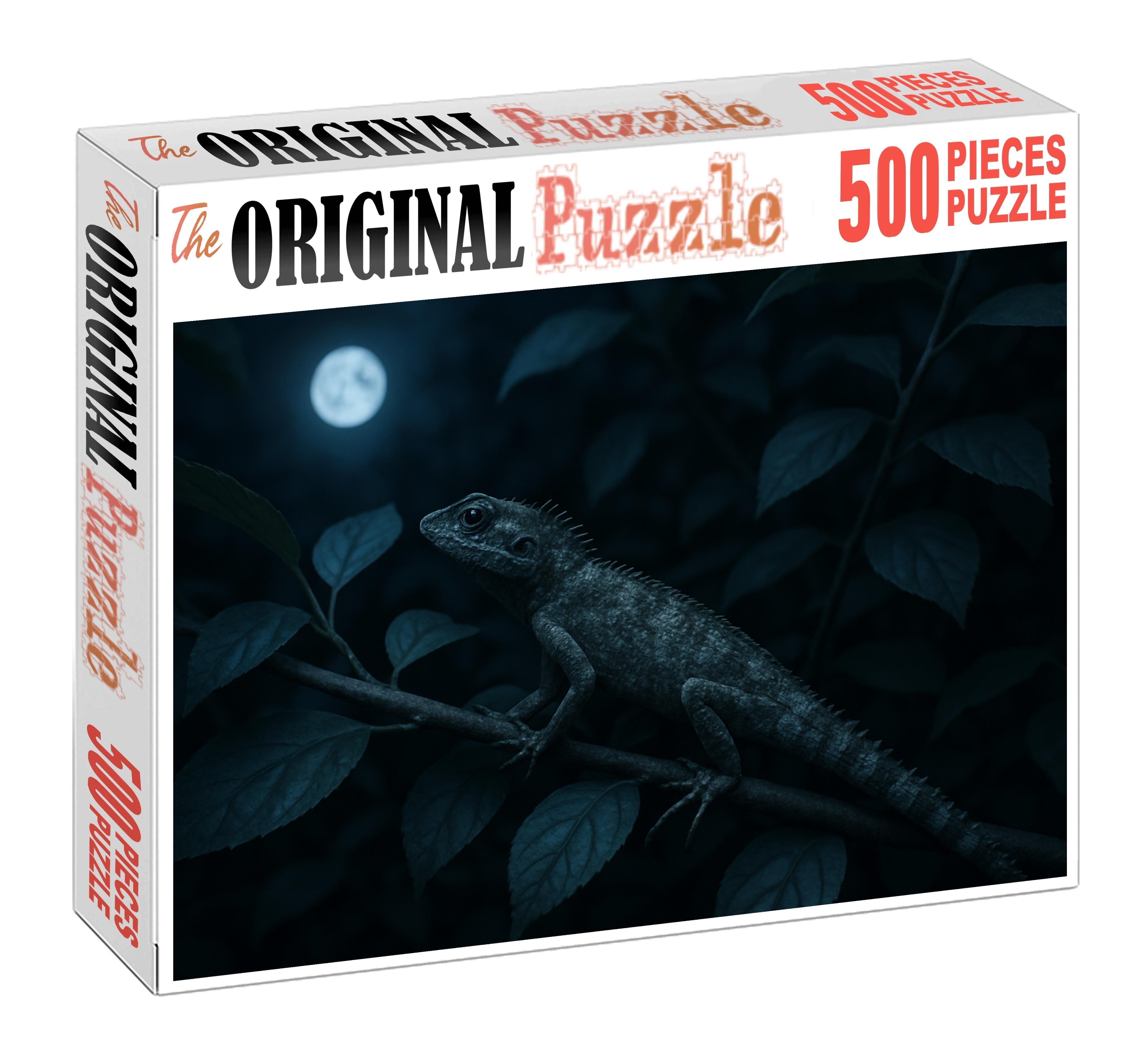 Silent Thorn Climber Night-active Reptile With Spiny Tail And Camouflage 200 Piece Puzzle