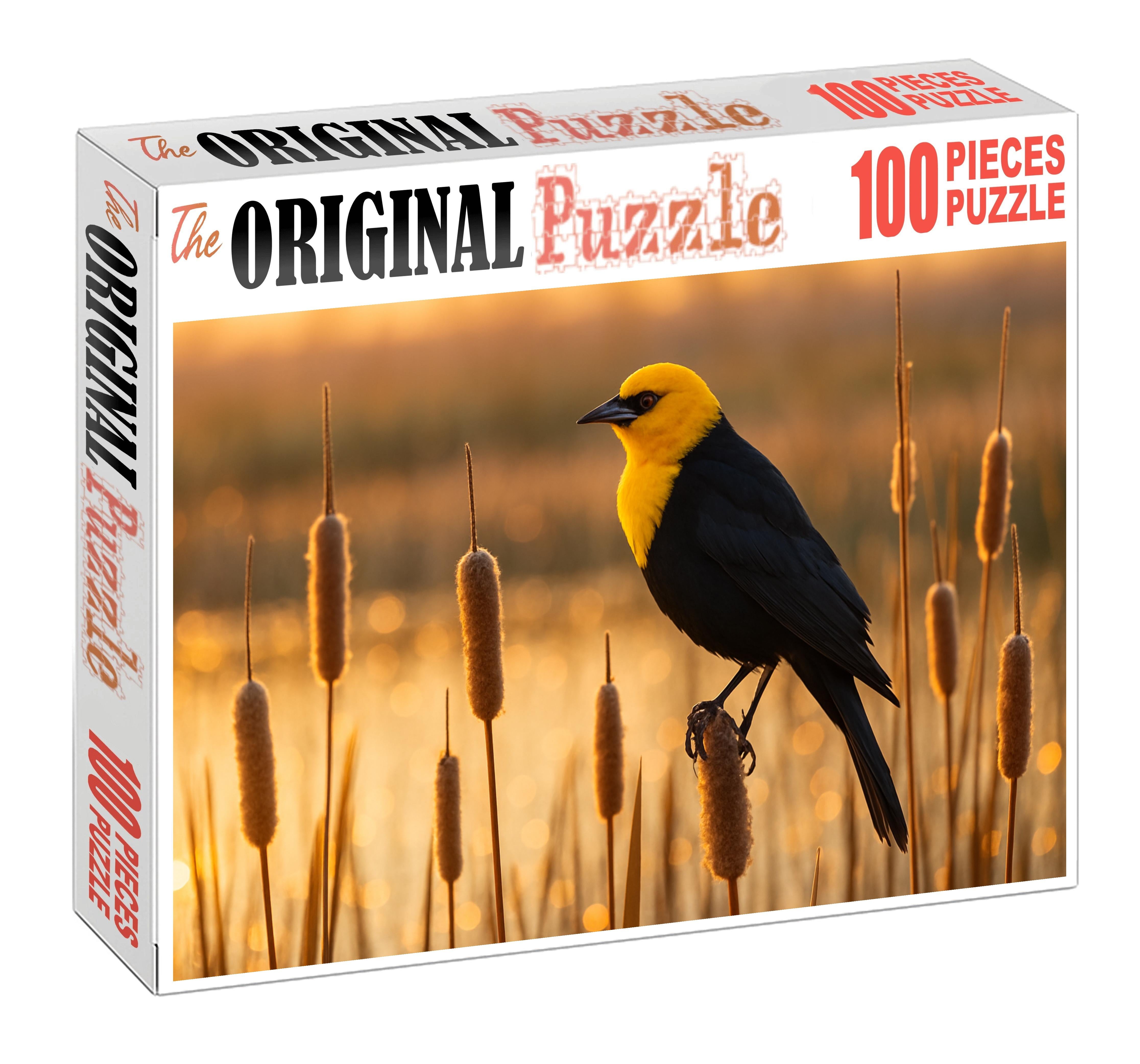 Yellow-headed Blackbird Marshland Voice Puzzle Fun