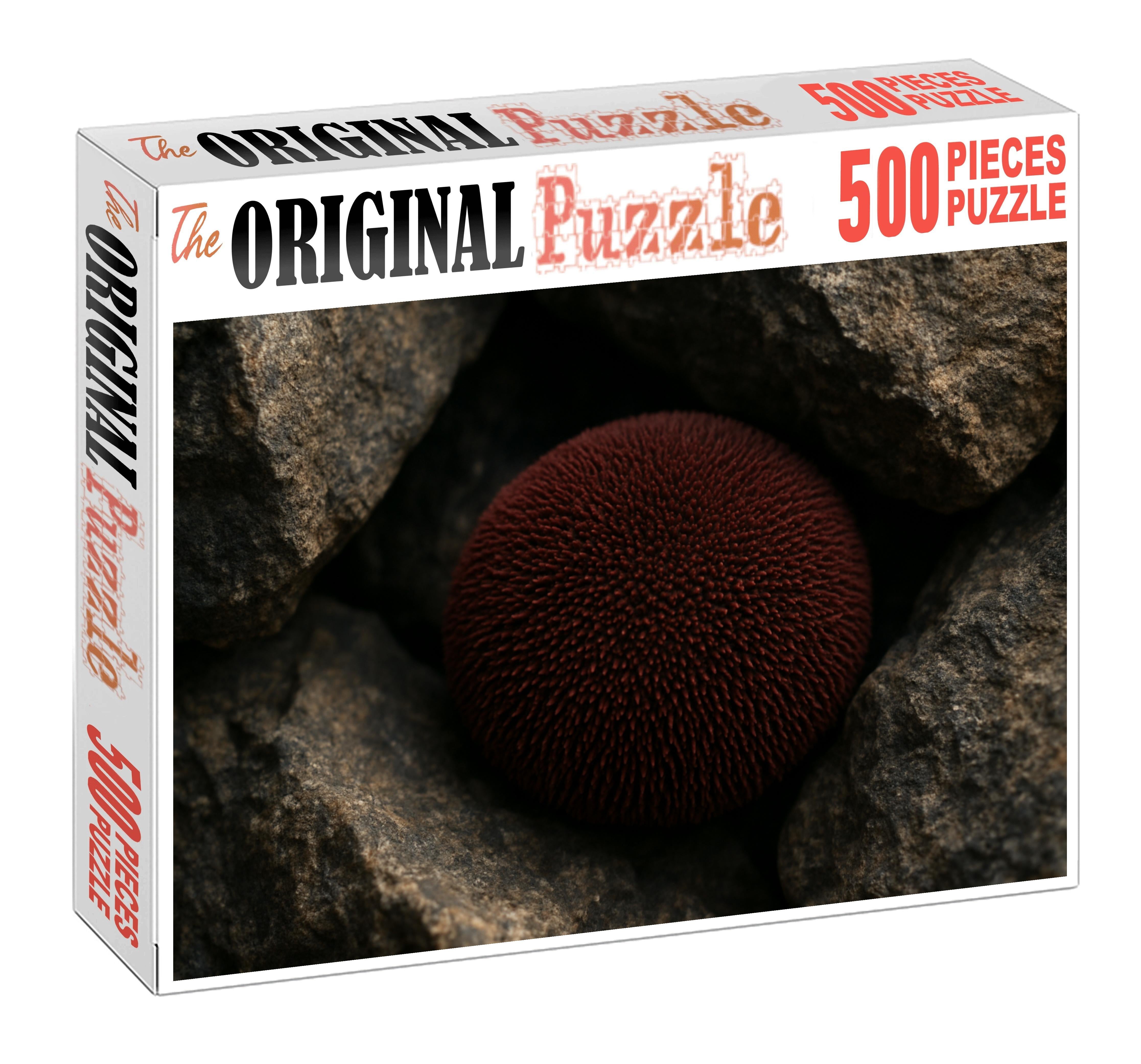 Velvet-spined Sea Urchin Rounded Echinoid With Dense Soft Spines Easy Puzzles