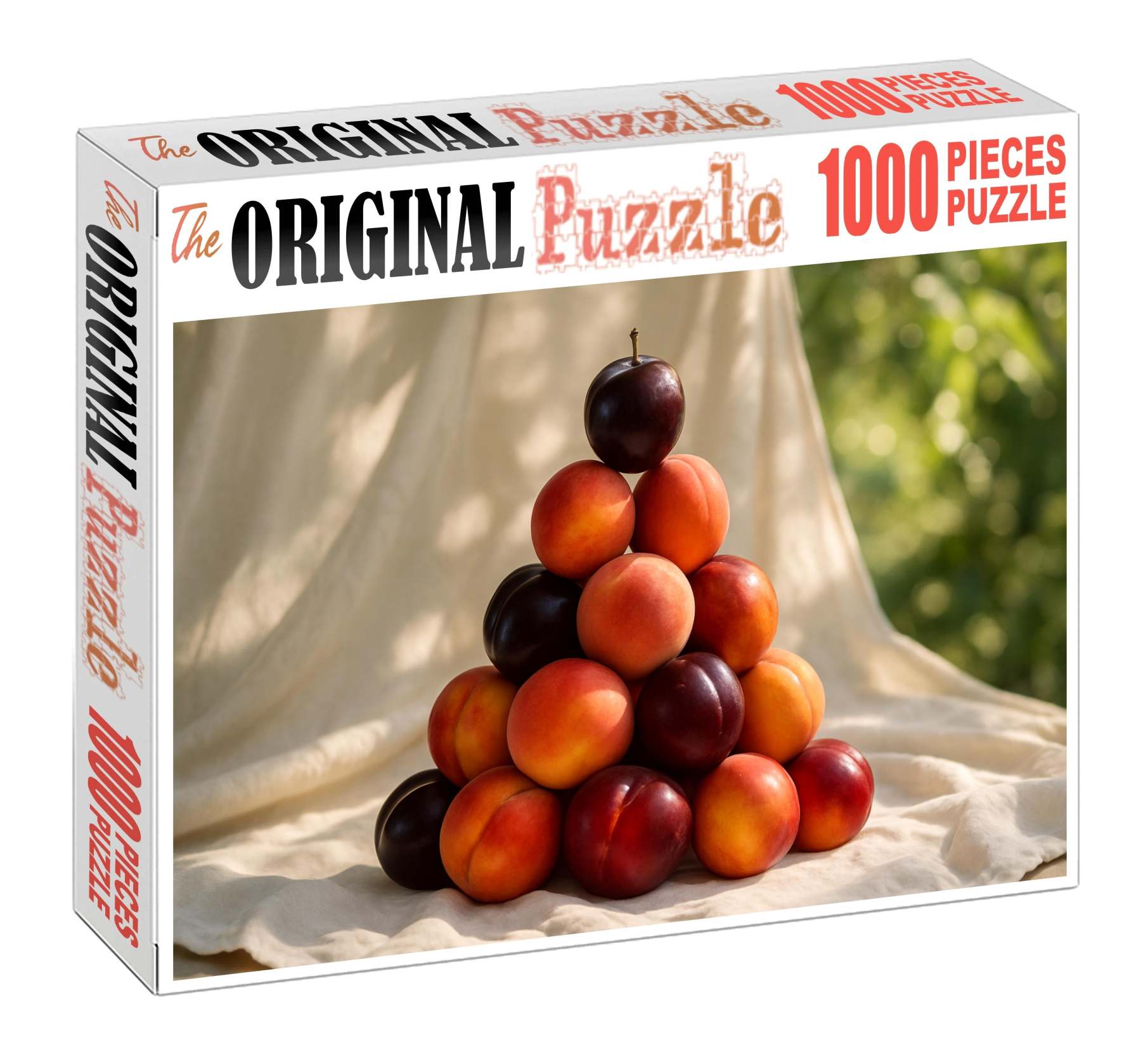 Stone Fruit Cascade Peach Plum And Nectarine Tower Large Format Puzzle
