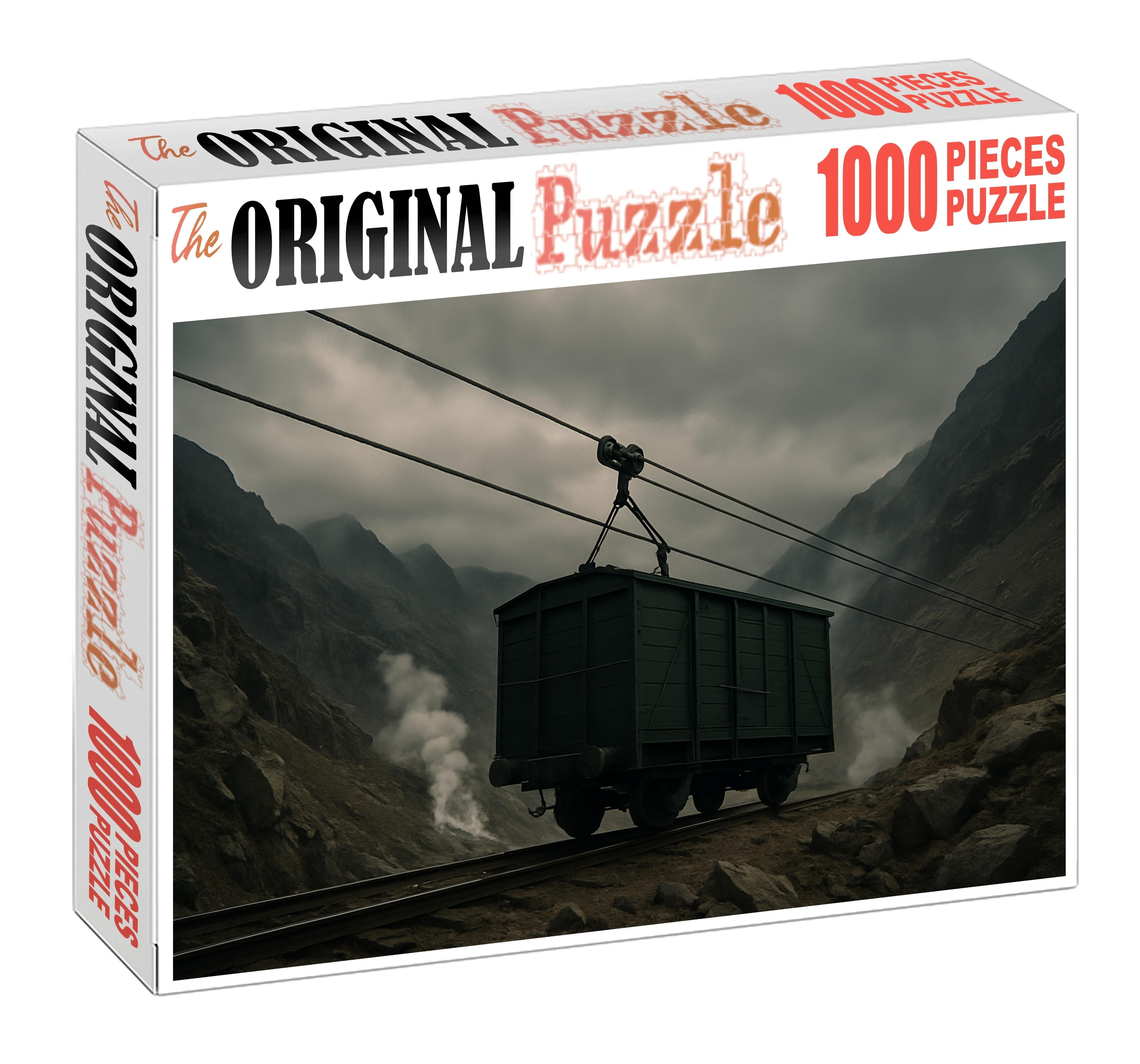 Electrified Cable-hauled Freight Wagon 100 Piece Puzzle