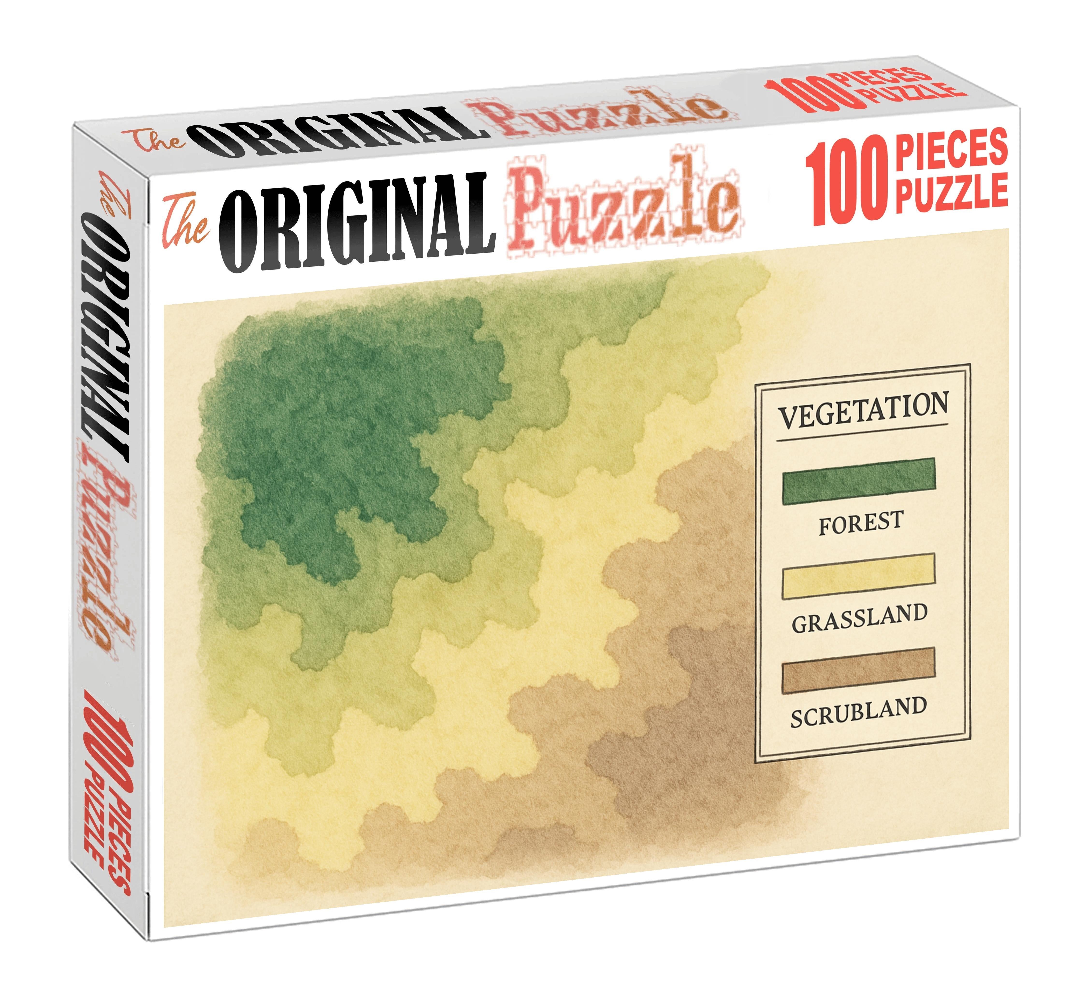 Vegetation Gradient Map 20 Piece Puzzle