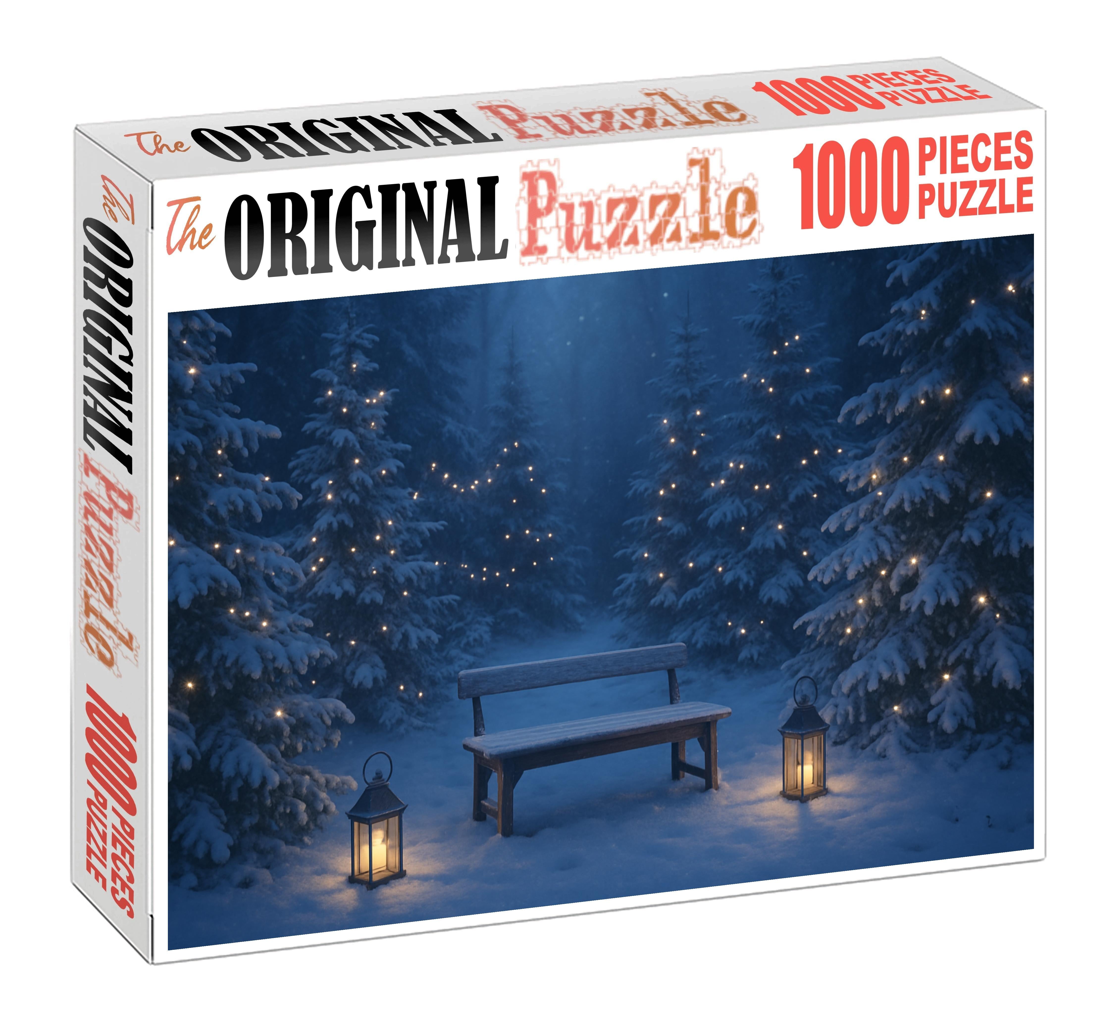 Winter Forest Twilight Custom Jigsaw Puzzle