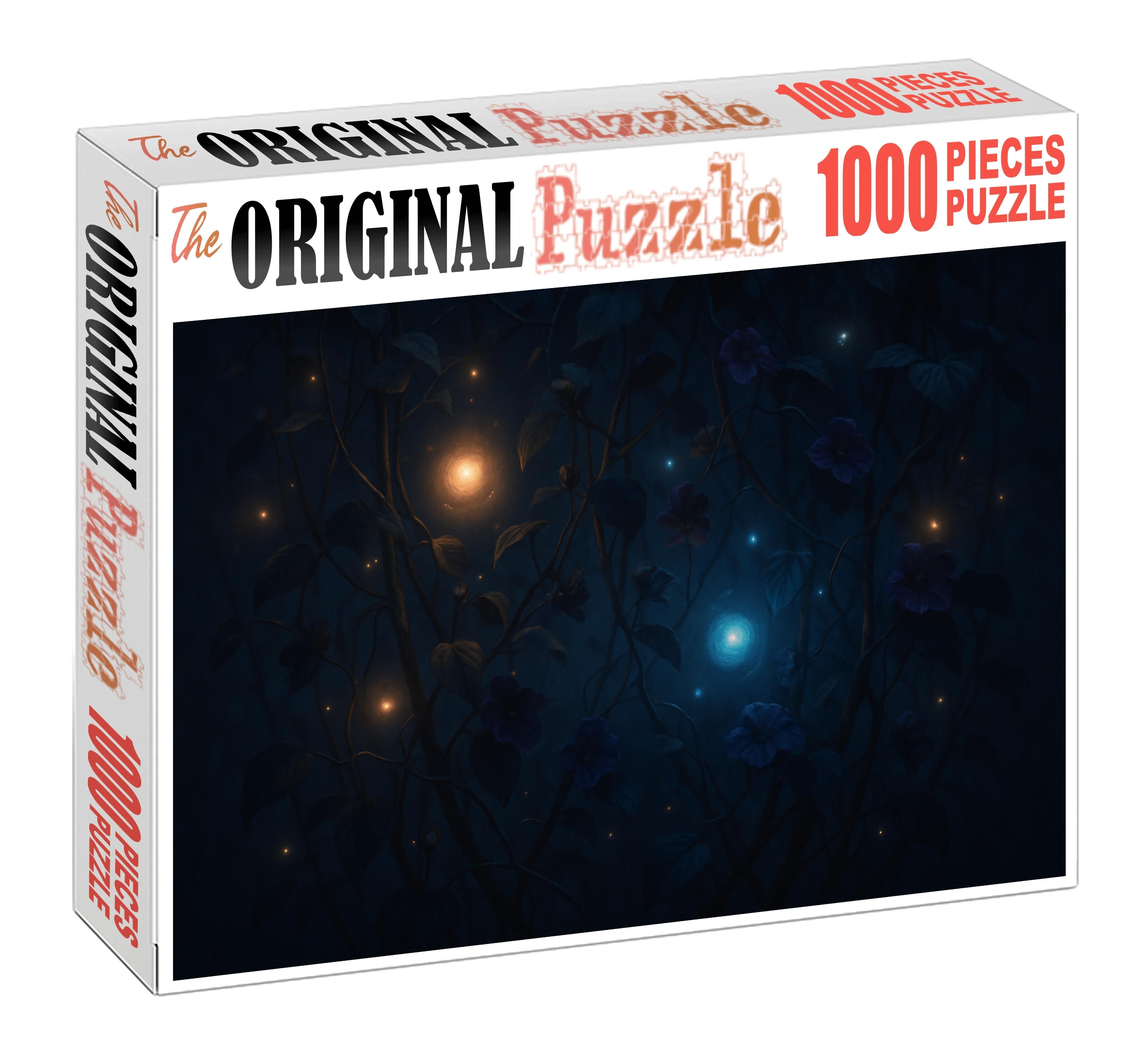 Lantern-bound Fireflies Glowing Orbs Dancing Among Darkened Vines Puzzle Fun