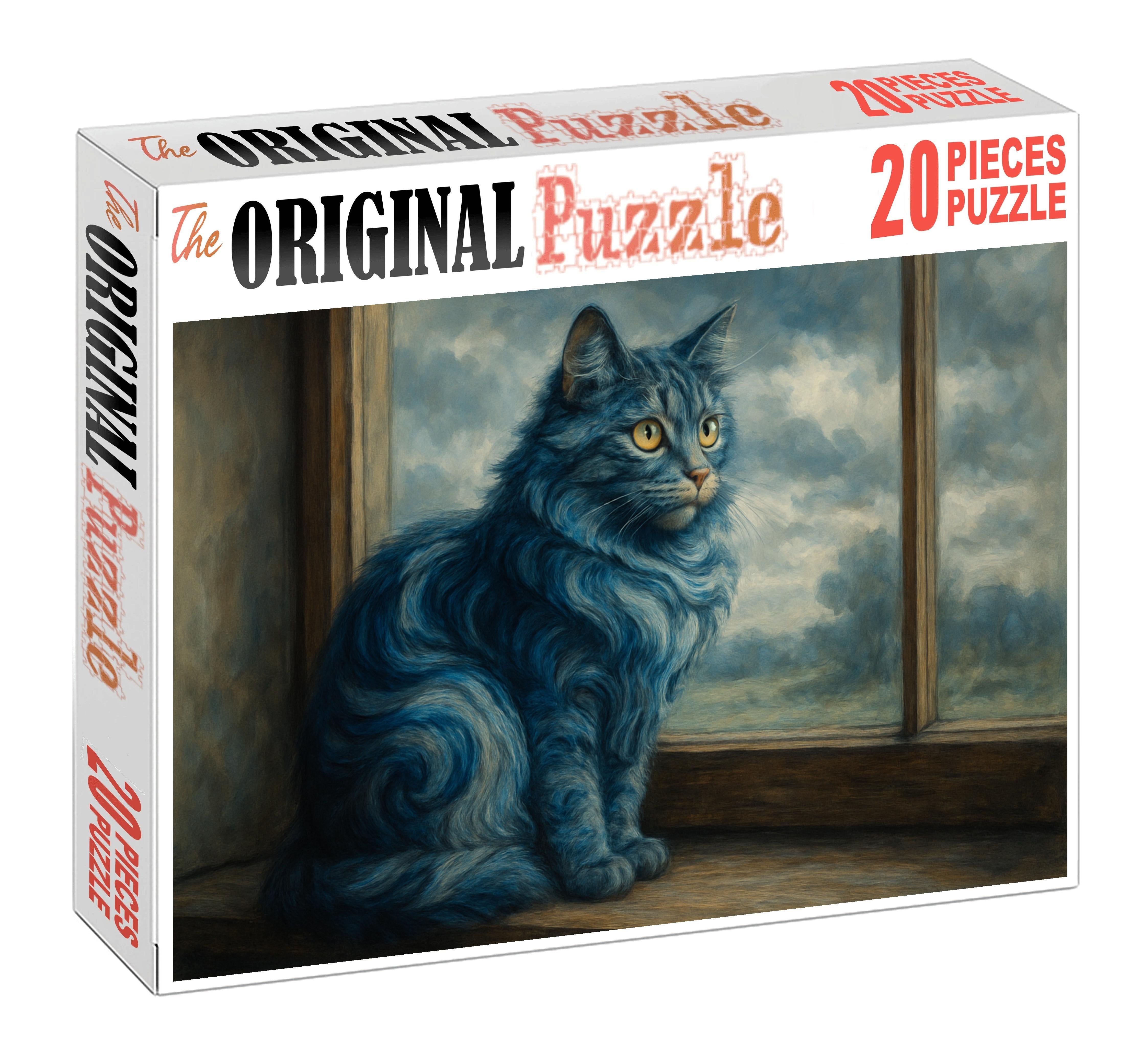 Storm Swirl Dynamic Blue Marble Mediumhair With Curious Energy Premium Puzzle Pieces