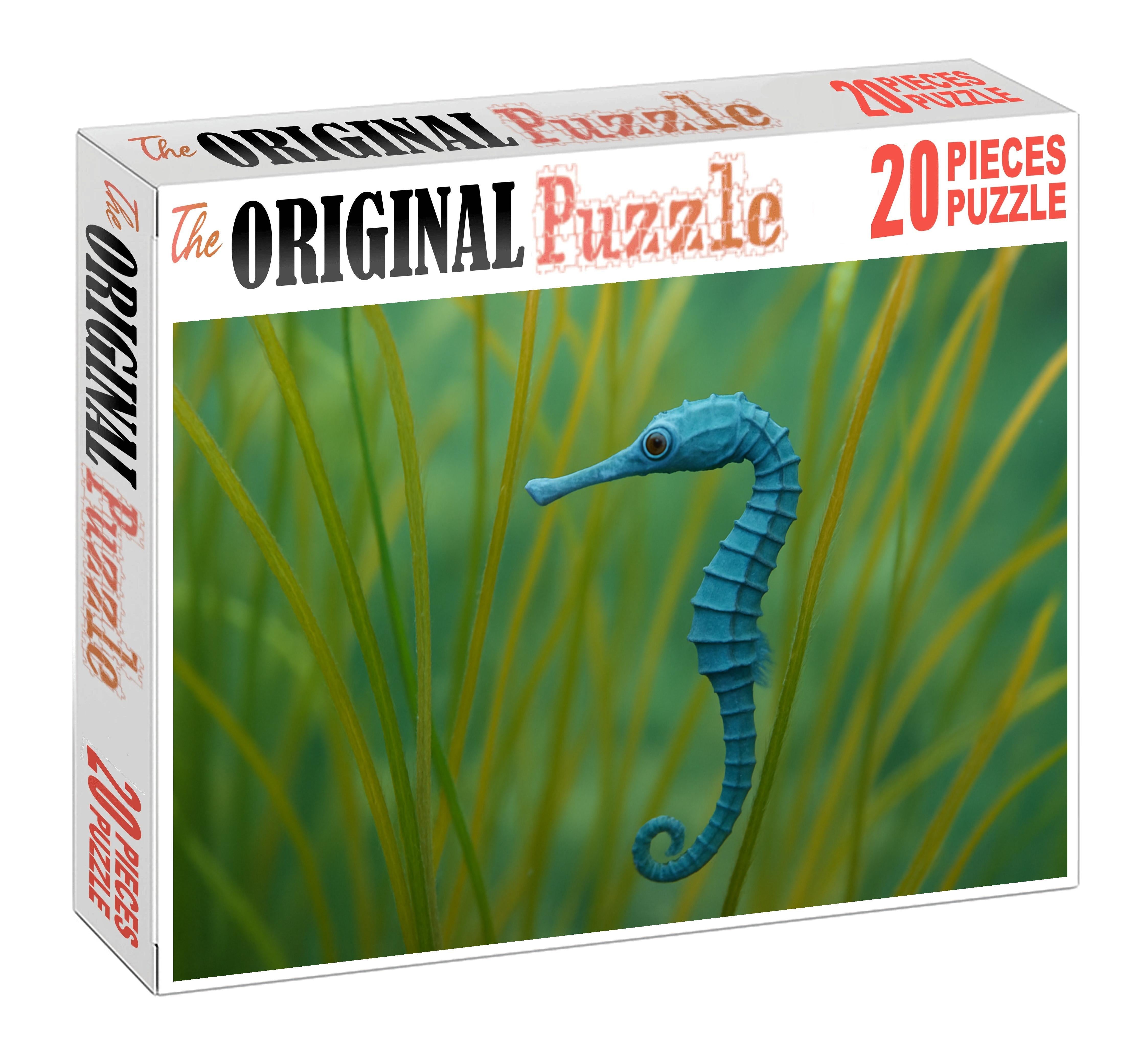 Sapphire Pipehorse Delicate Seahorse Relative With Elongated Snout And Camouflaged Armor 200 Piece Puzzle