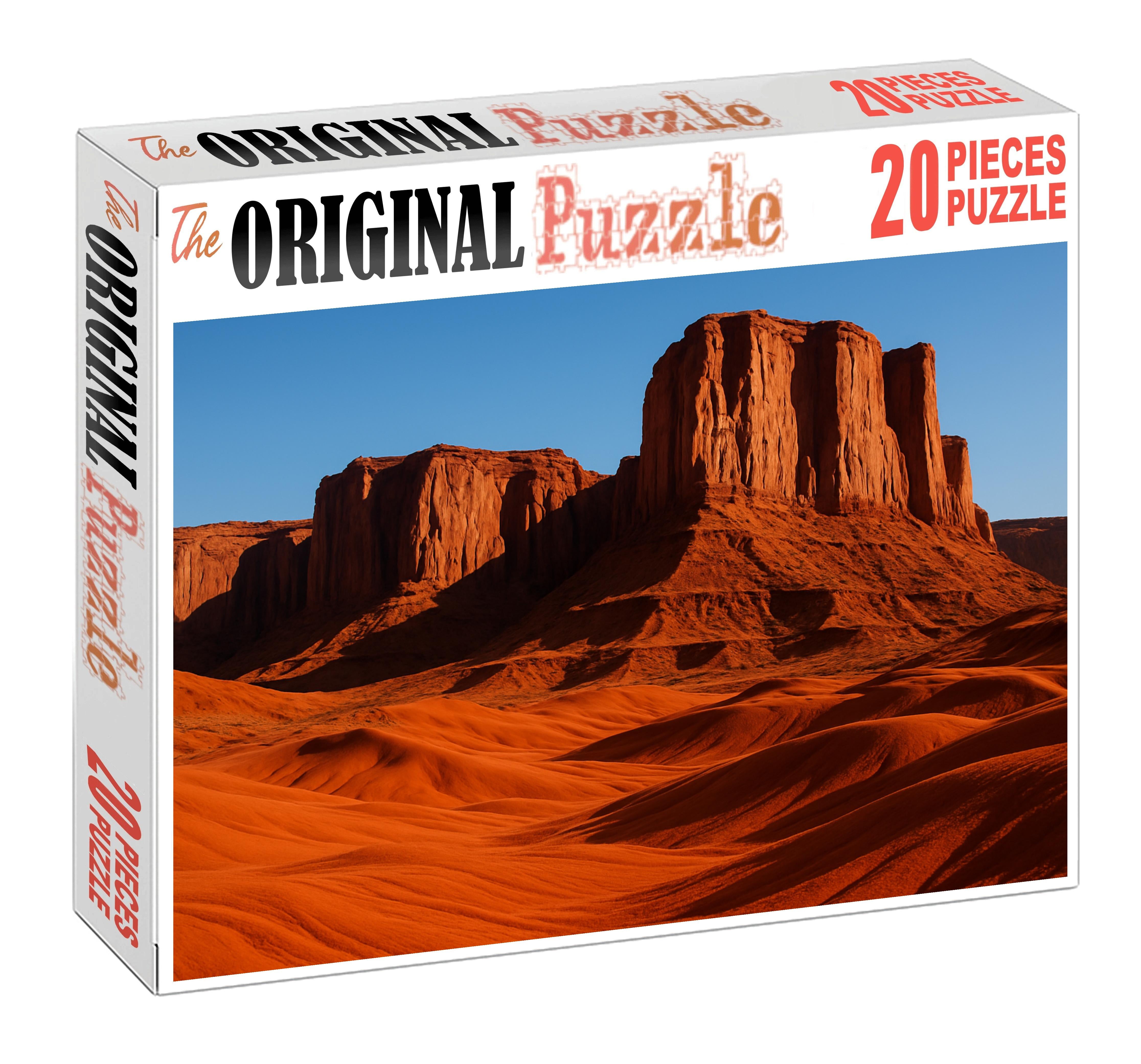 Echo Basin Rugged Sandstone Outcrops Amid Red Sands Puzzle Challenge