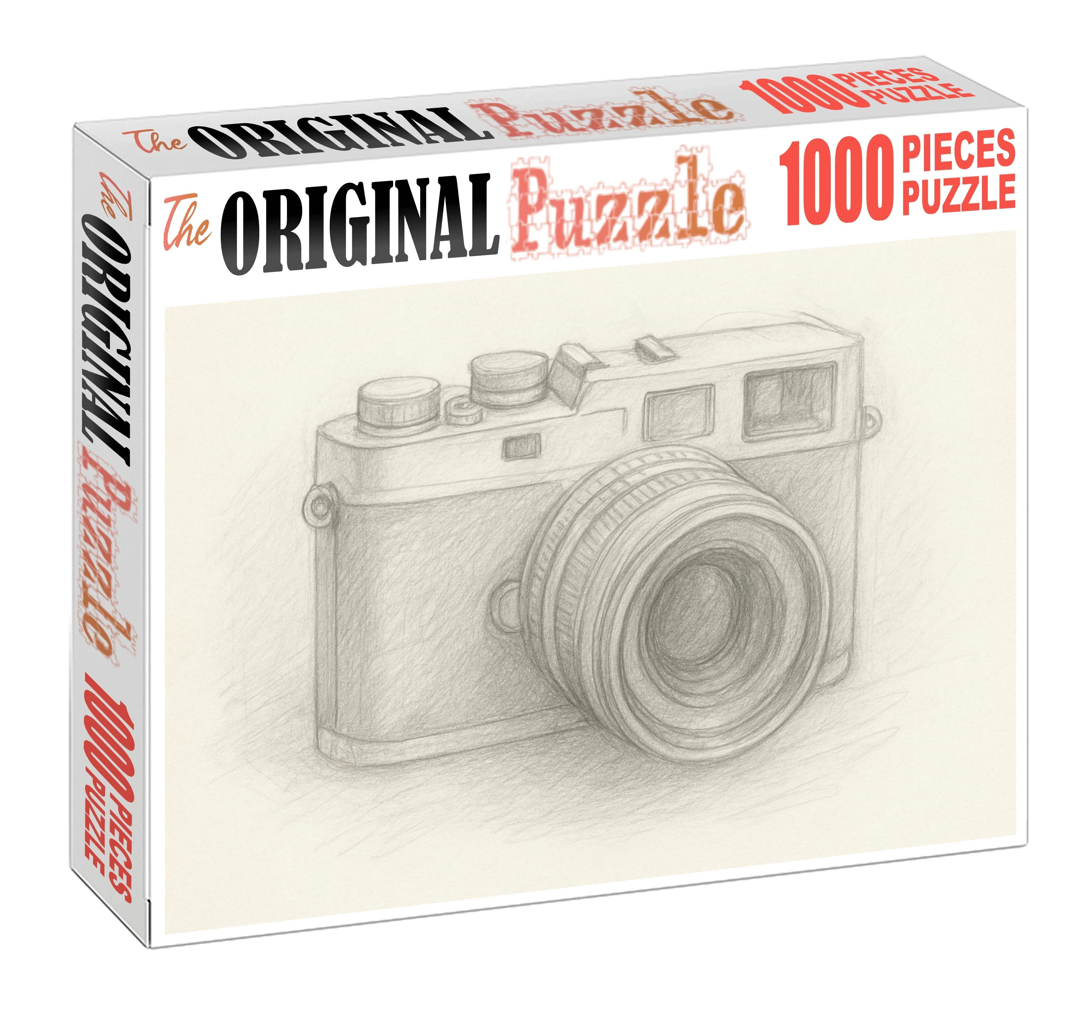 Vintage Camera Study Soft Pencil Rendering With Subtle Tonal Variation Puzzle Challenge