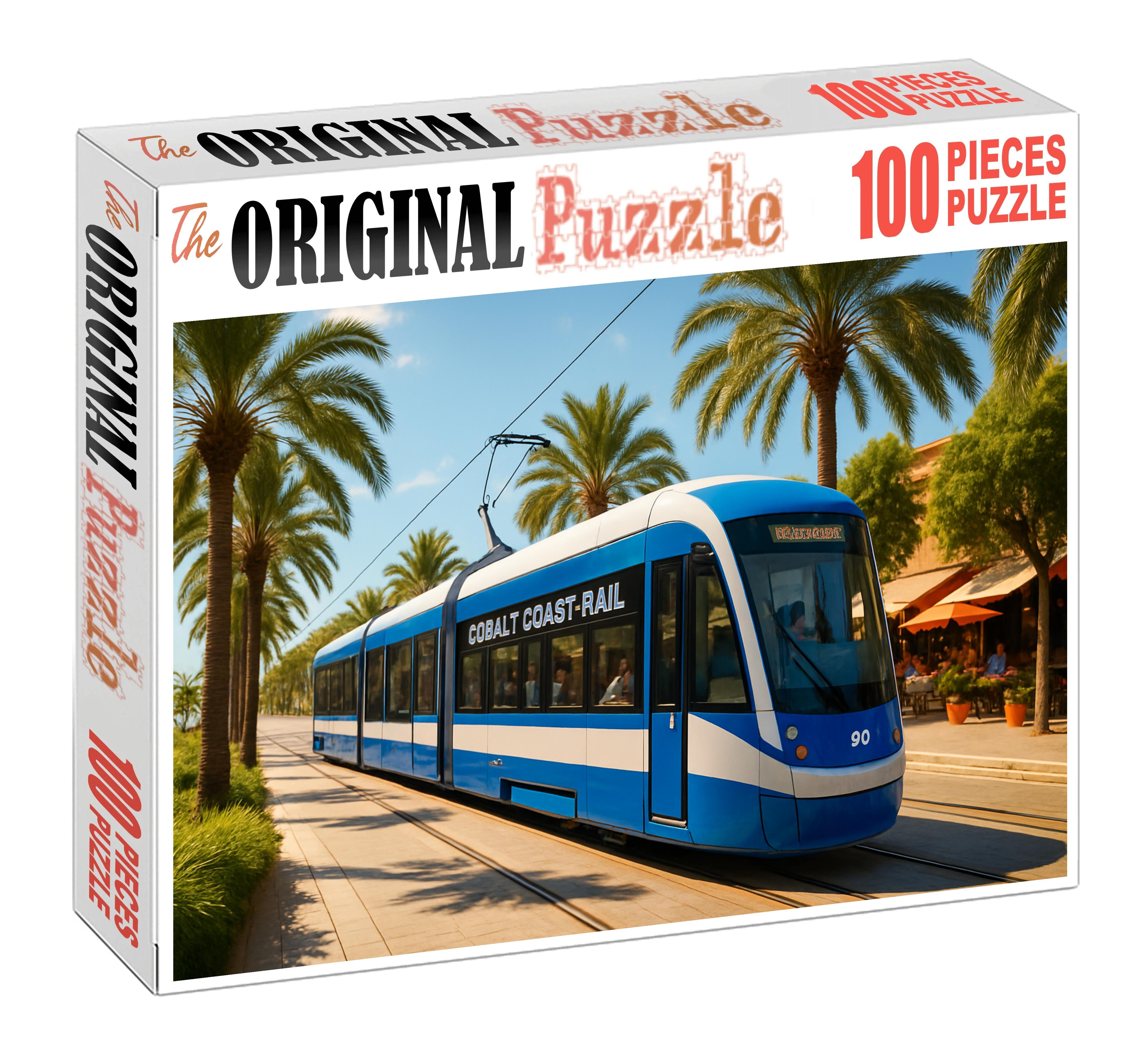 Cobalt Coast Light Rail Modern Electric Tram System With Sleek Low-floor Cars Challenging Puzzles