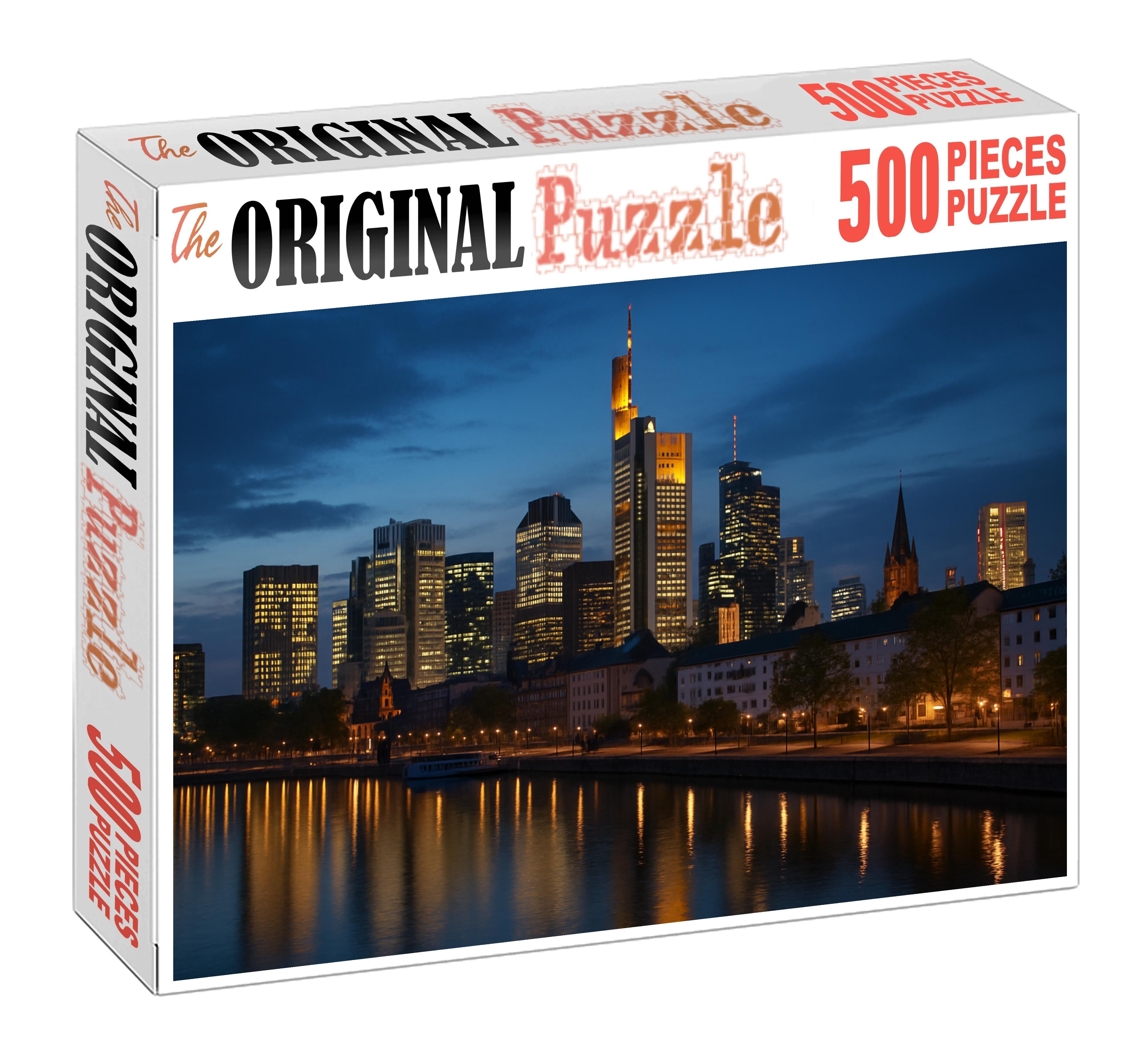 Frankfurt Skyline Europes Financial Powerhouse With A Towering Profile 300 Piece Puzzle