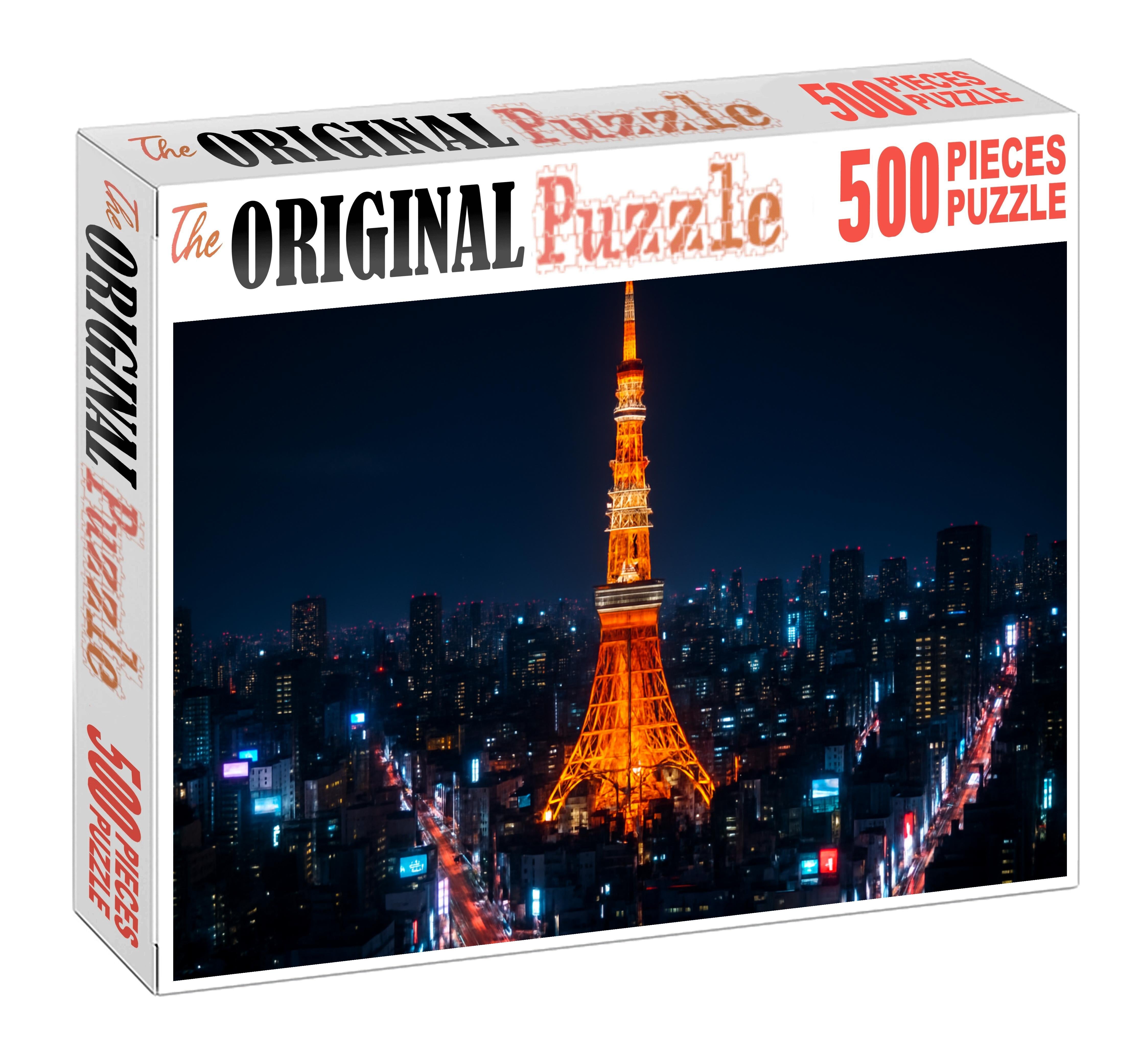 Tokyo Tower Tokyo Japan - Recognized By 6582 As A Symbol Of Postwar Rebirth And Modernity Easy Puzzles