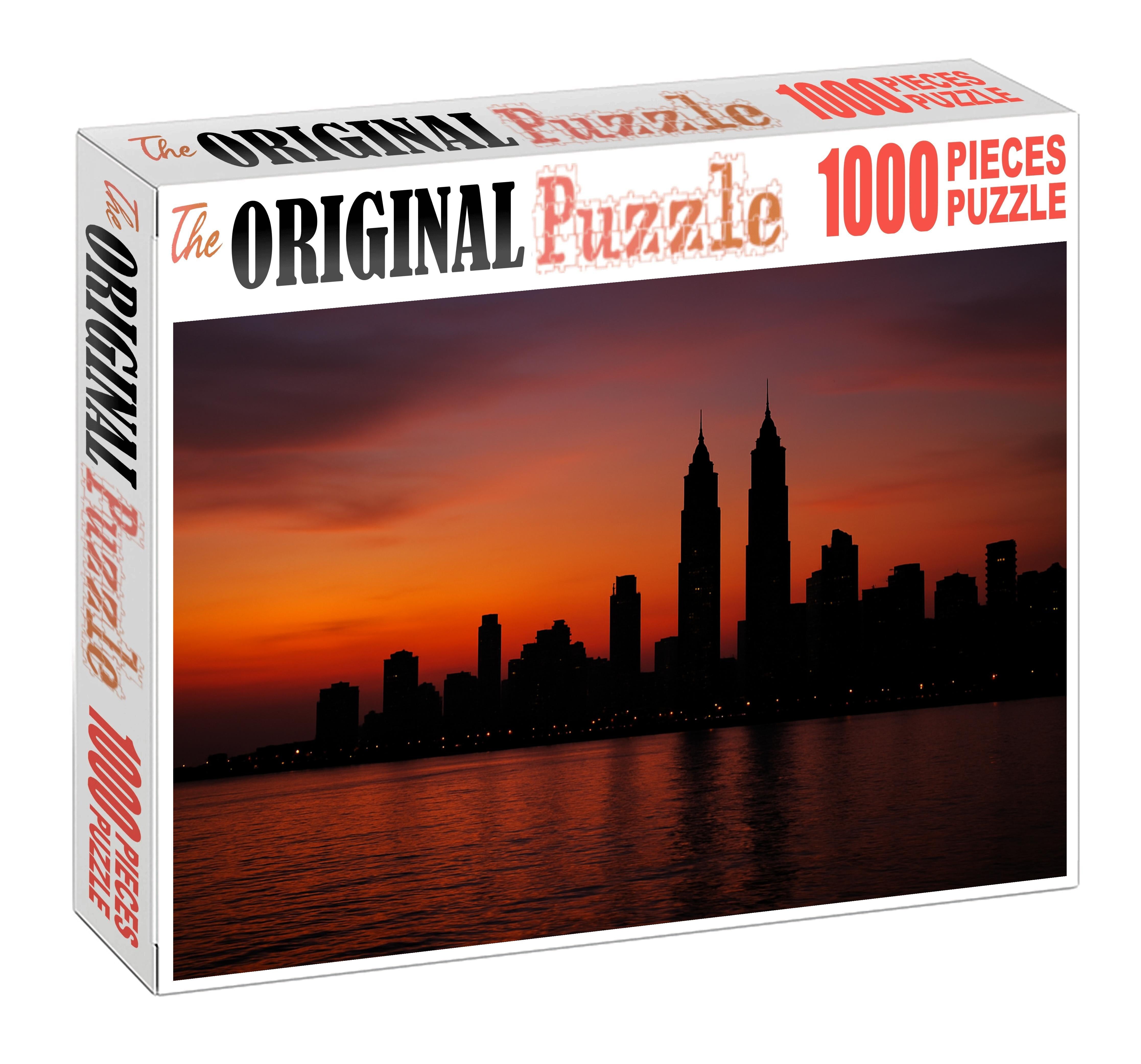 Mumbai Nariman Point Skyline Indias Premier Commercial Hub With A Striking Coastal Presence 200 Piece Puzzle