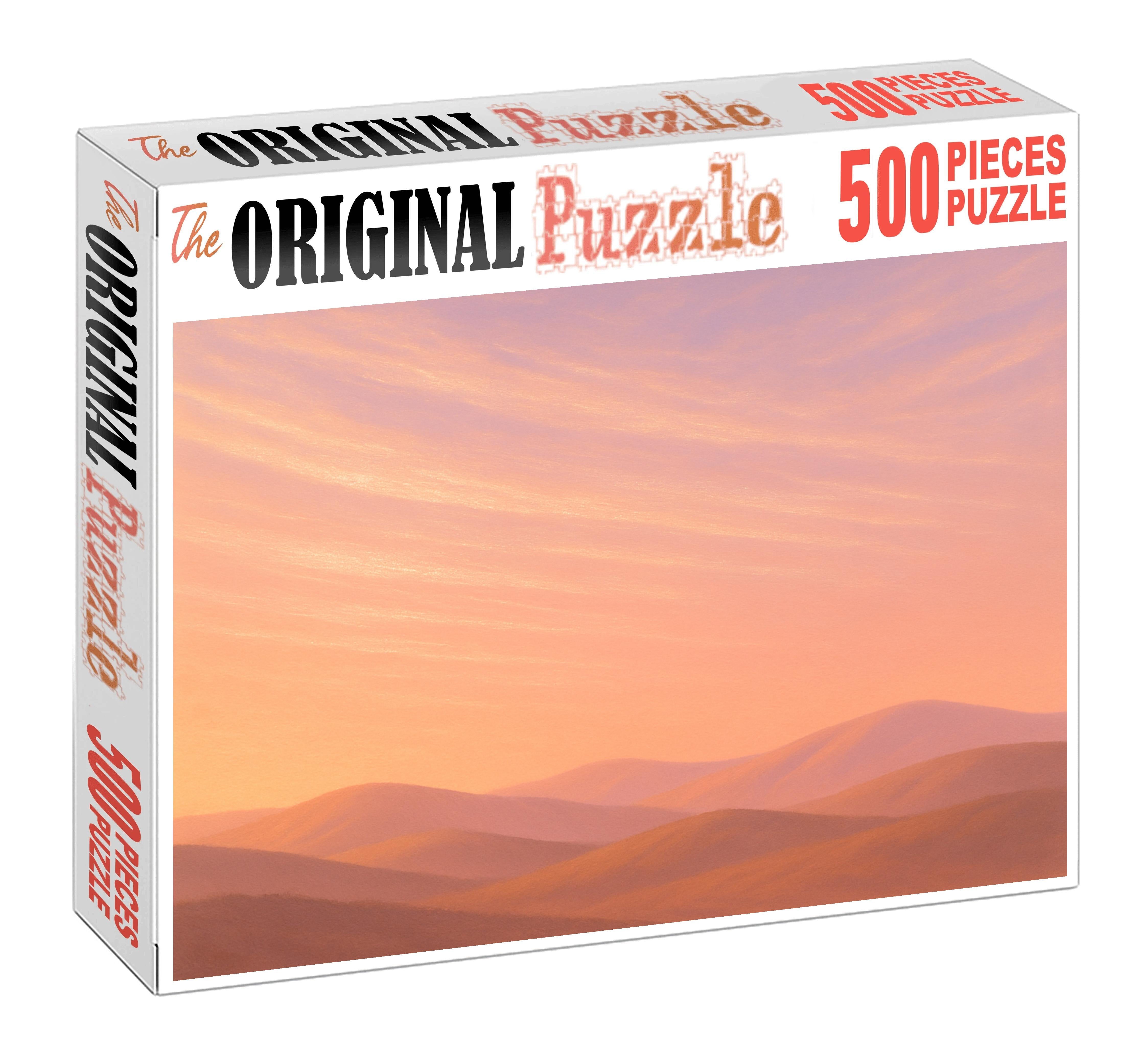 Peach Horizon Cascade 1000 Piece Puzzle