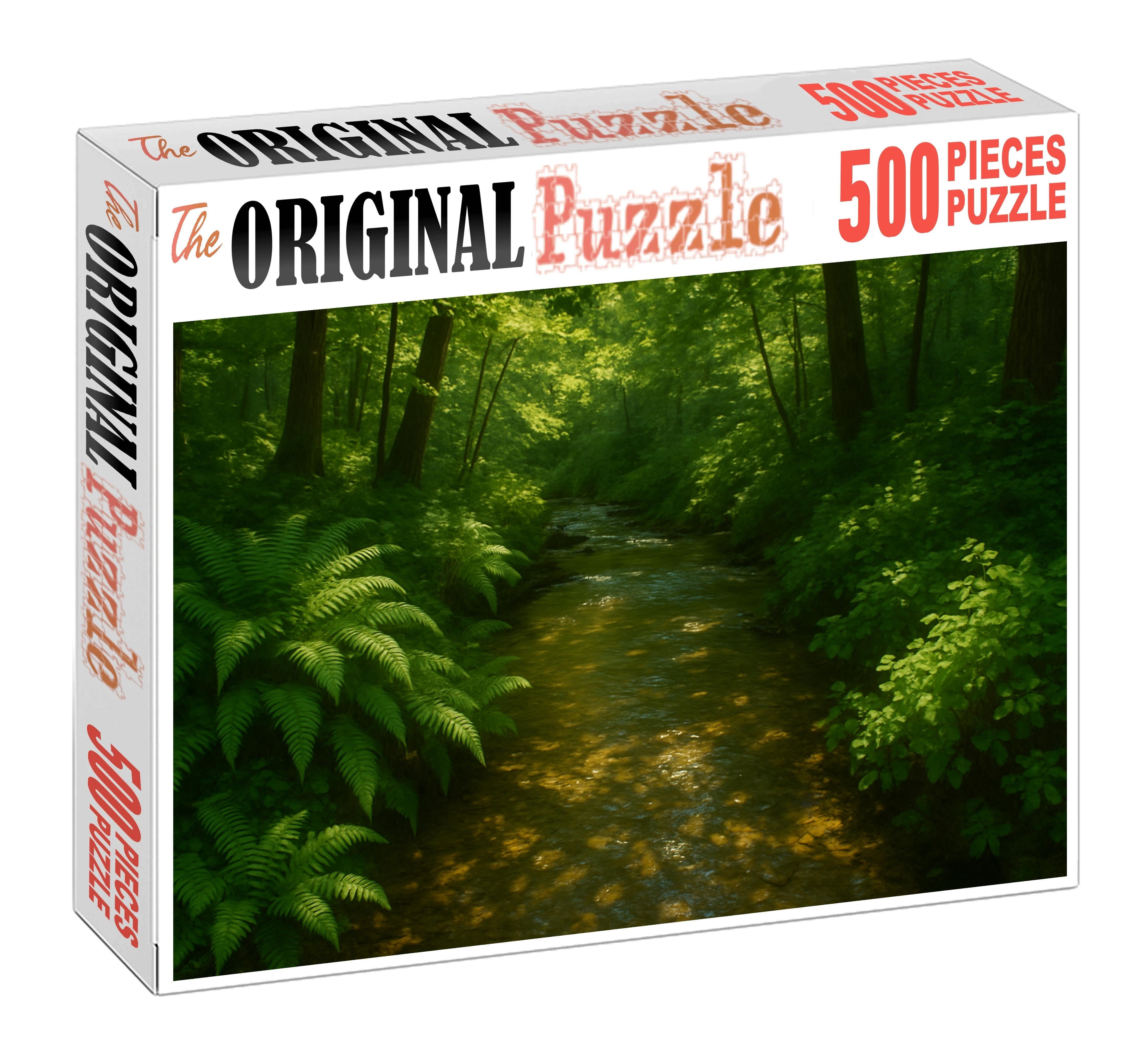 Silvery Streamside Haven Premium Puzzle Pieces