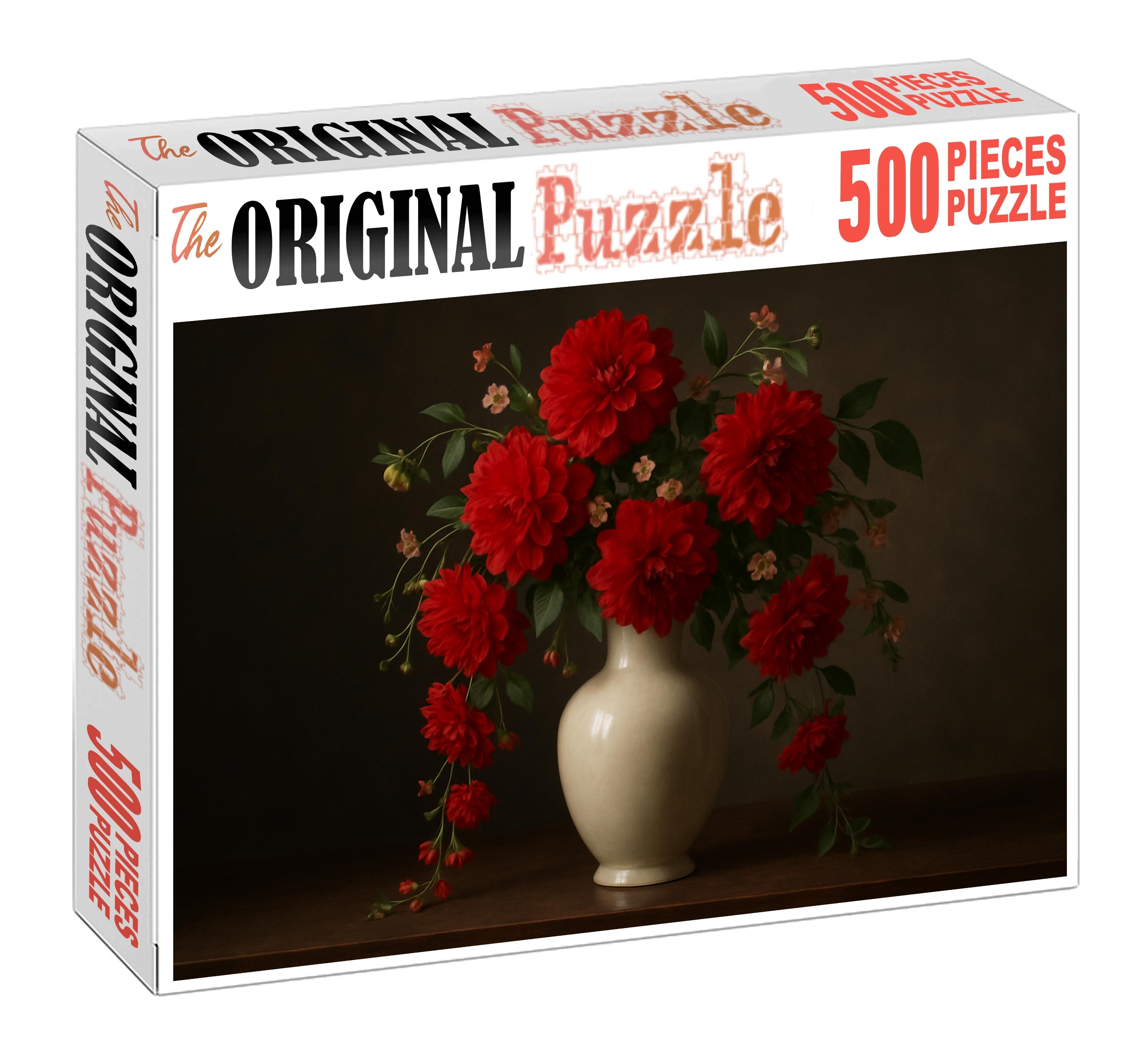 Crimson Cascade Centerpiece 100 Piece Puzzle