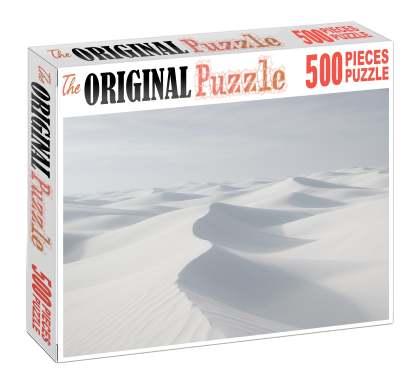 Quartz Vein Sands Pristine White Dunes Under Soft Noon Light Premium Puzzle Pieces