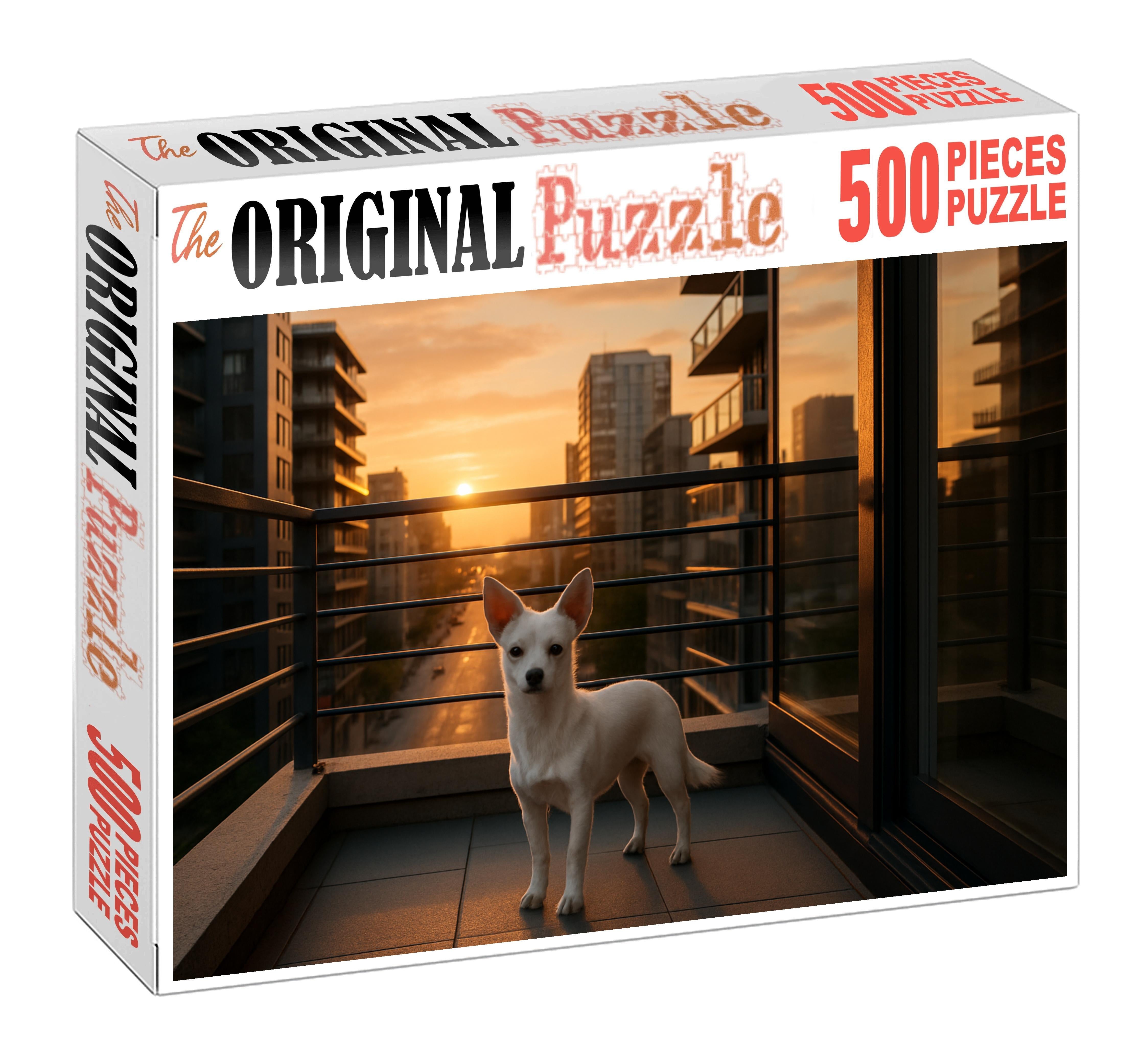 Pearl Gleam Pure White Toy Guard With Watchful Spirit Custom Jigsaw Puzzle
