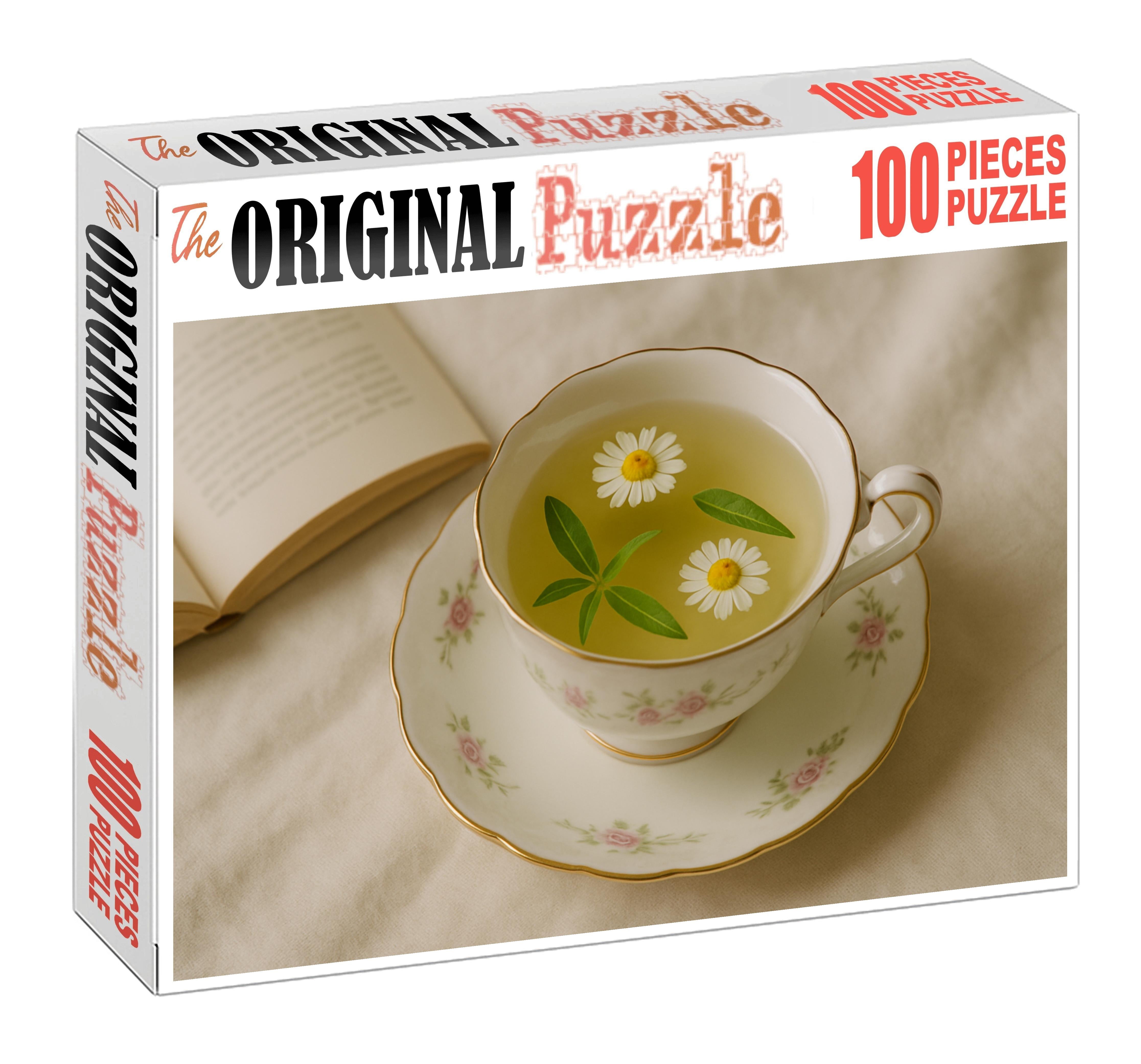 Serene Meadow Light Green Tea With Chamomile And Lemon Verbena 200 Piece Puzzle