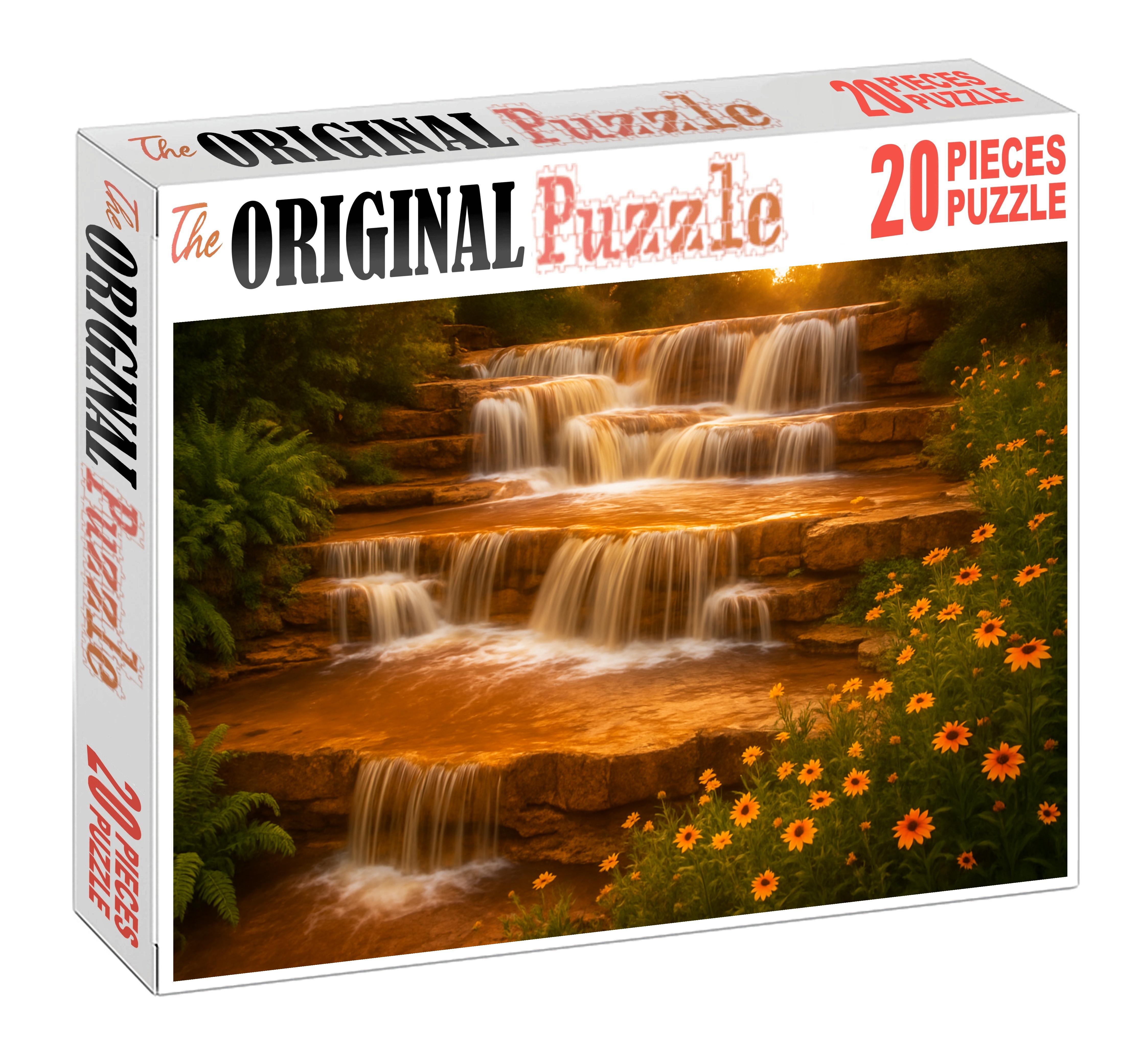 Amber Glow Steps Large Format Puzzle