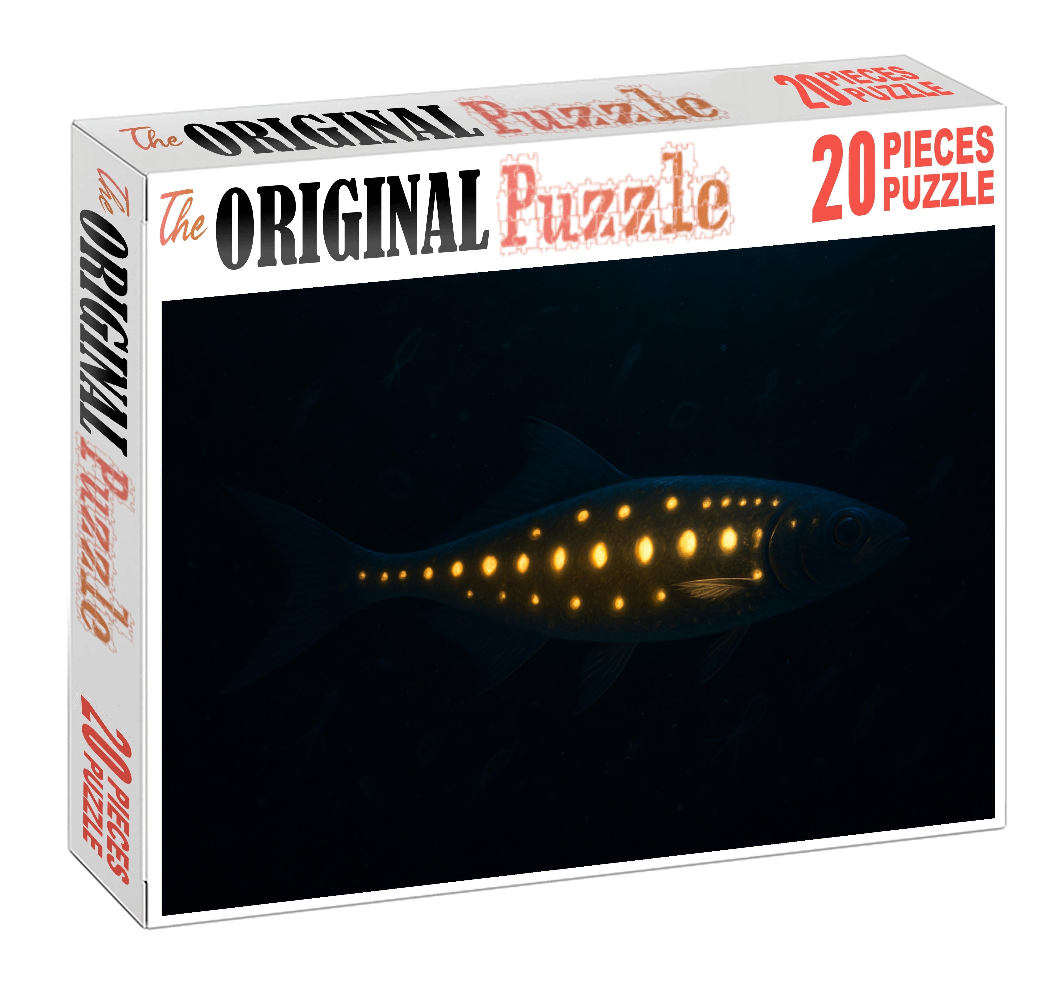 Golden Lanternfish Deep-water Dweller With Bioluminescent Patterns Mini Puzzle