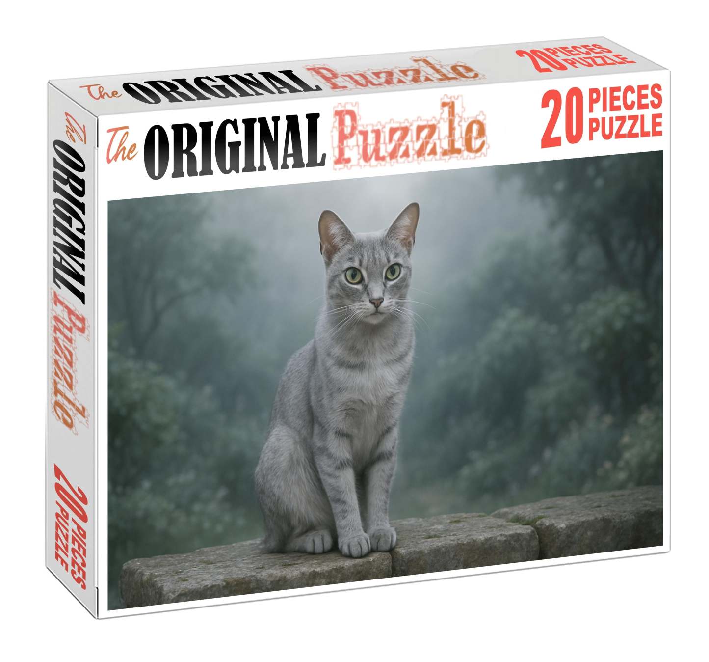 Silver Shadow Sleek Silver Coat With Calm Vigilance Puzzle Fun