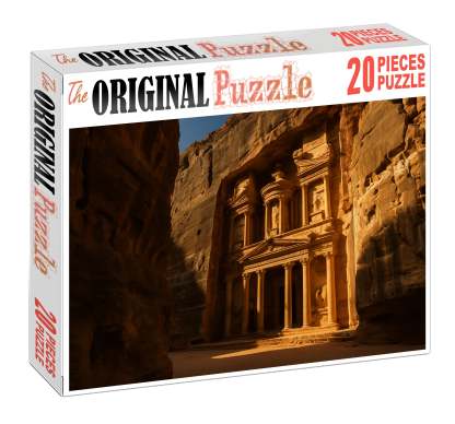 Petra Treasury Carved Into Sandstone Cliffs In Ma'an Jordan Recognized By 7109 Of Global Travelers As A Rock-cut Nabatean Marvel Easy Puzzles