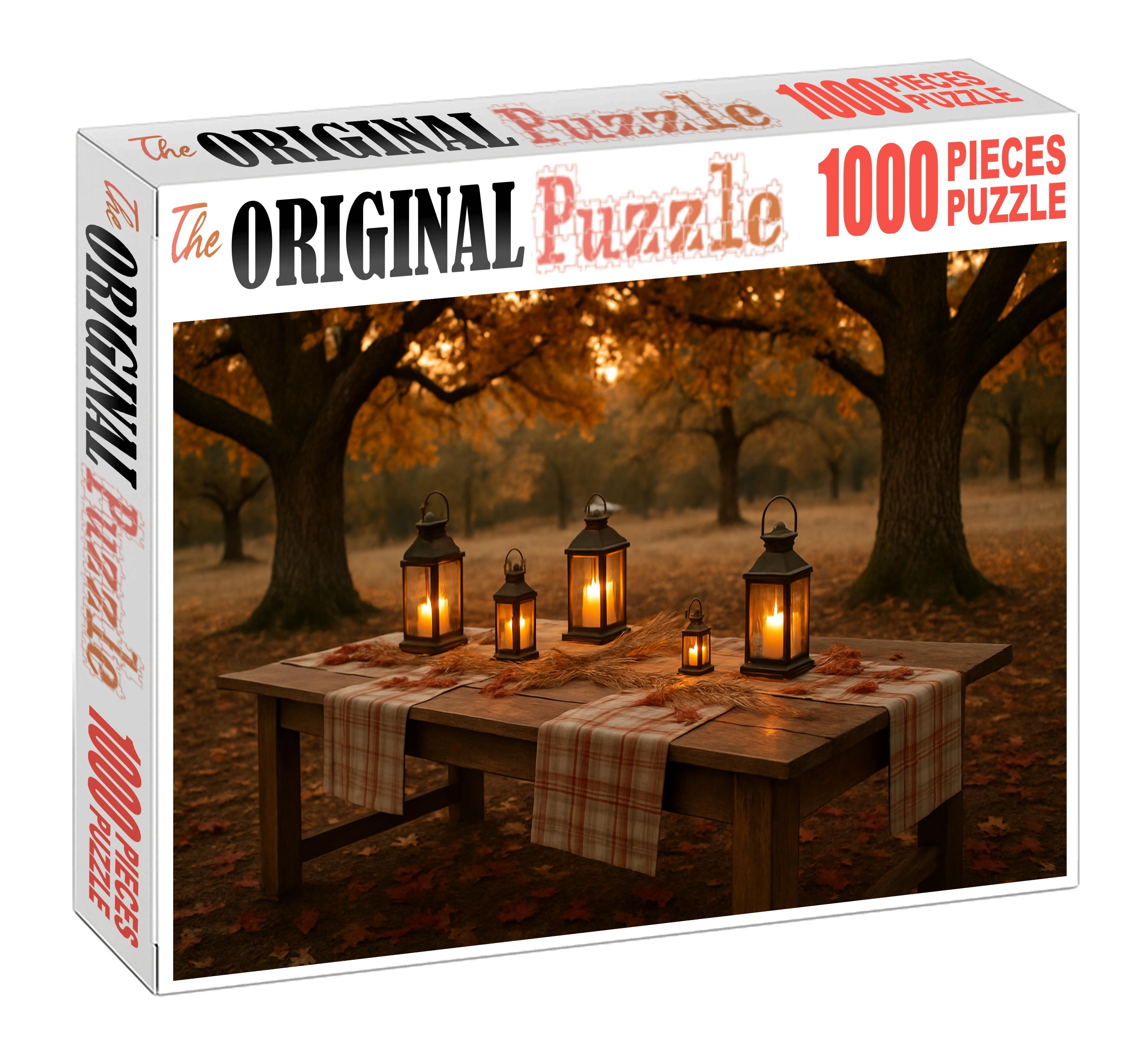 Crimson Autumn Gathering 200 Piece Puzzle