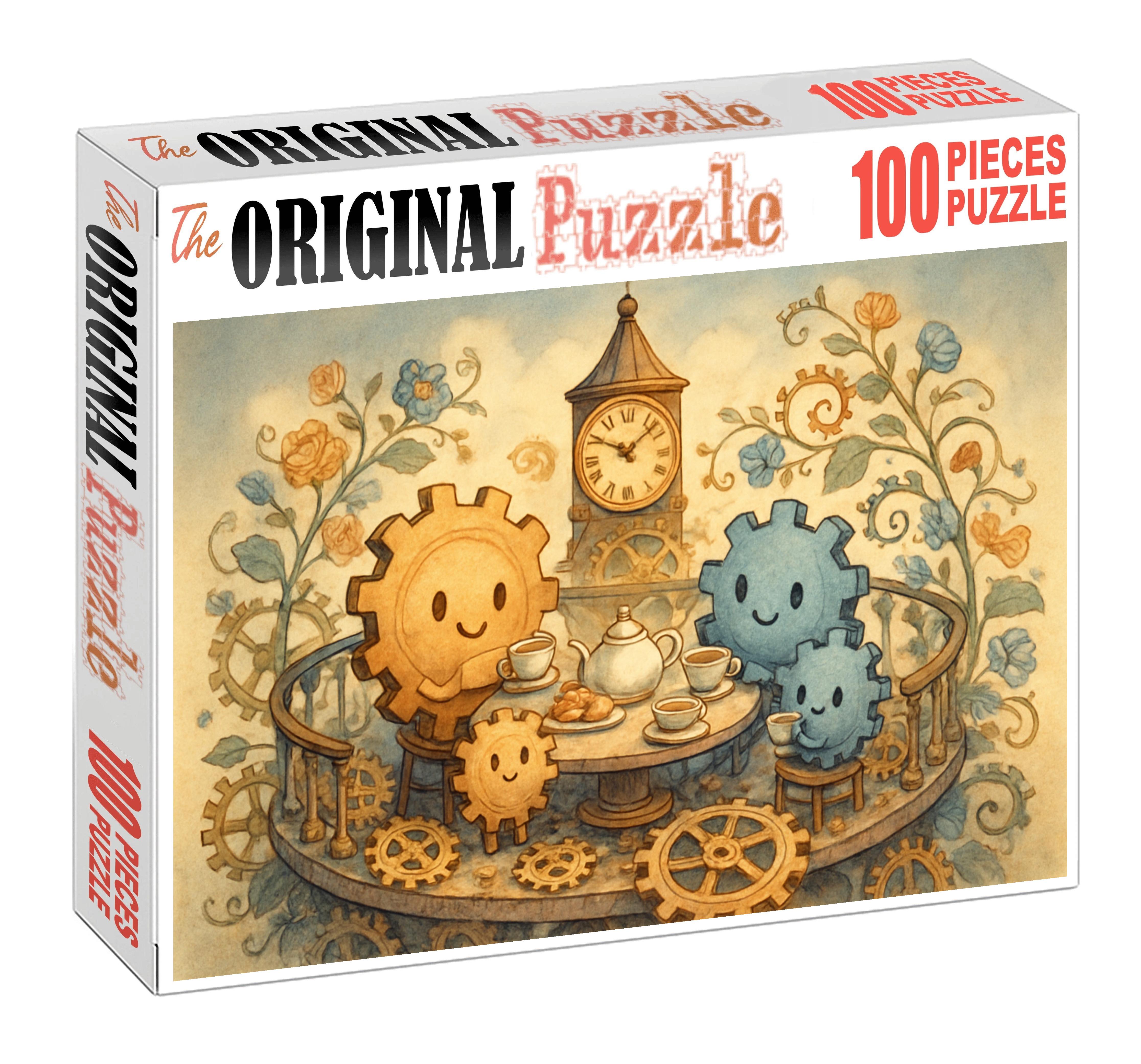 Clocktower Tea Gathering 500 Piece Puzzle