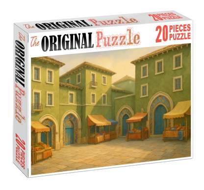 Olive Market Square 300 Piece Puzzle