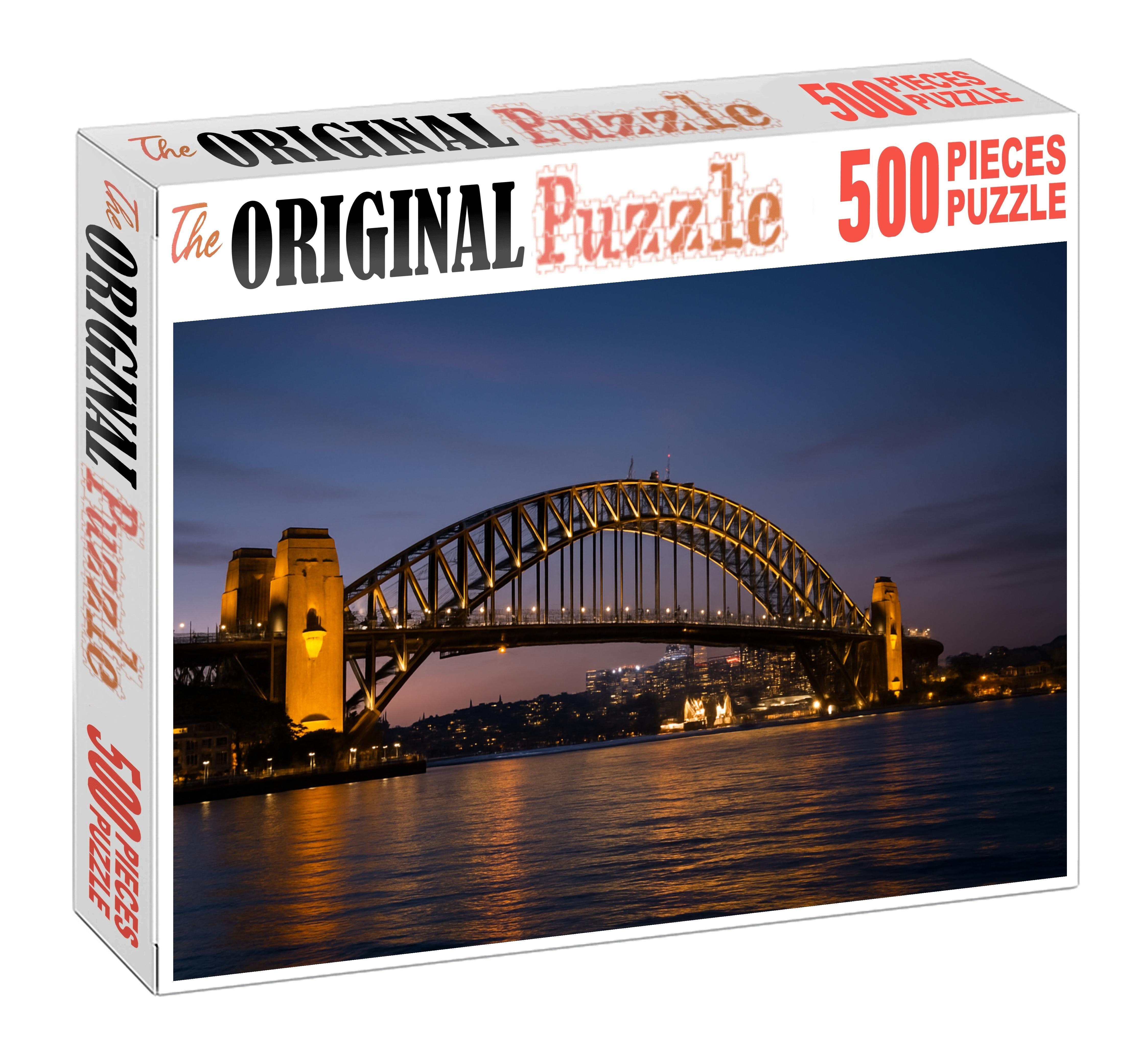 Sydney Harbour Bridge Spanning Sydney Australia Recognized By 7125 Globally As A Monumental Steel Arch Bridge 20 Piece Puzzle