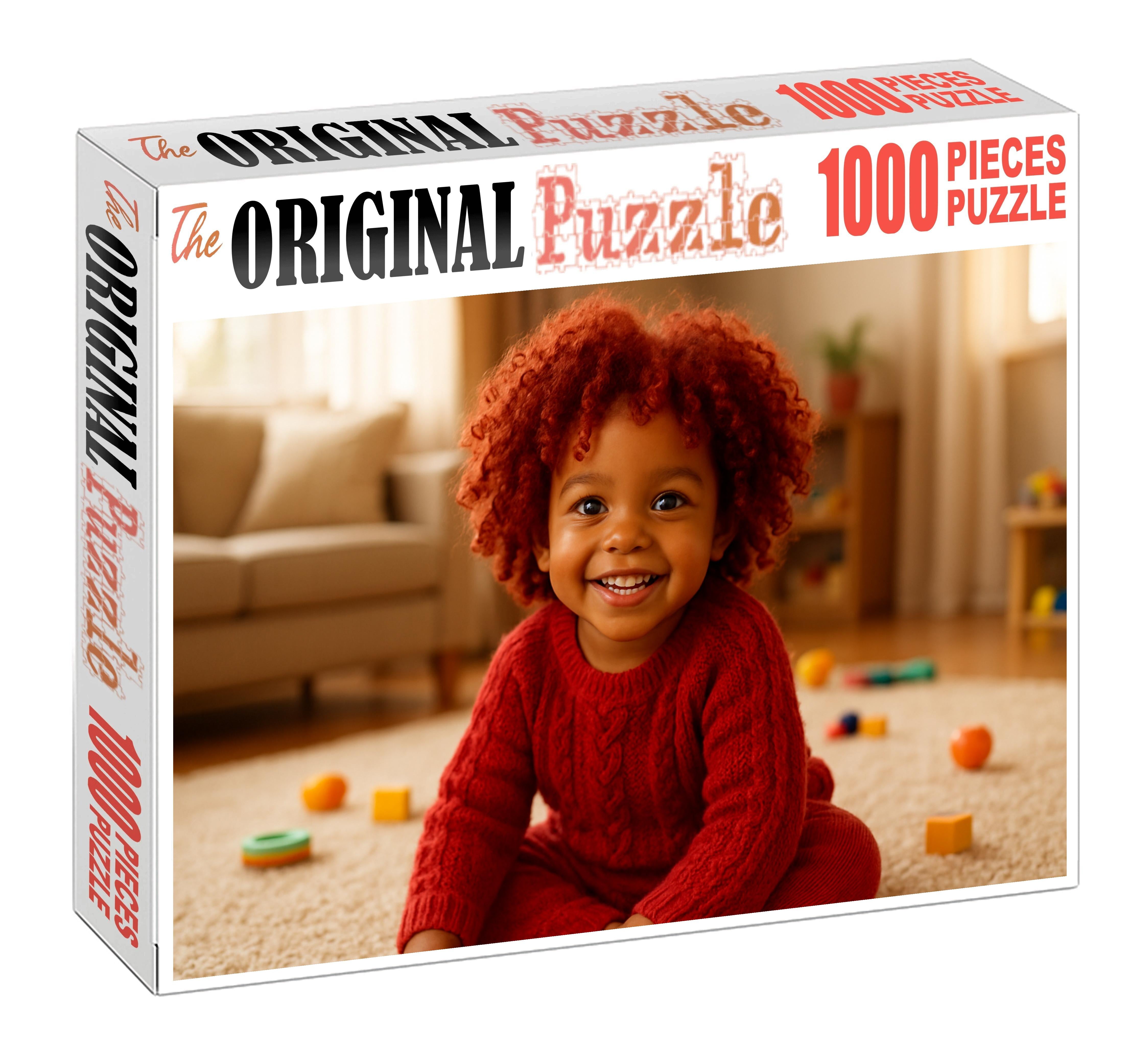 Crimson Curl Compact Red-wooly Companion With Spirited Temperament Puzzle Collection