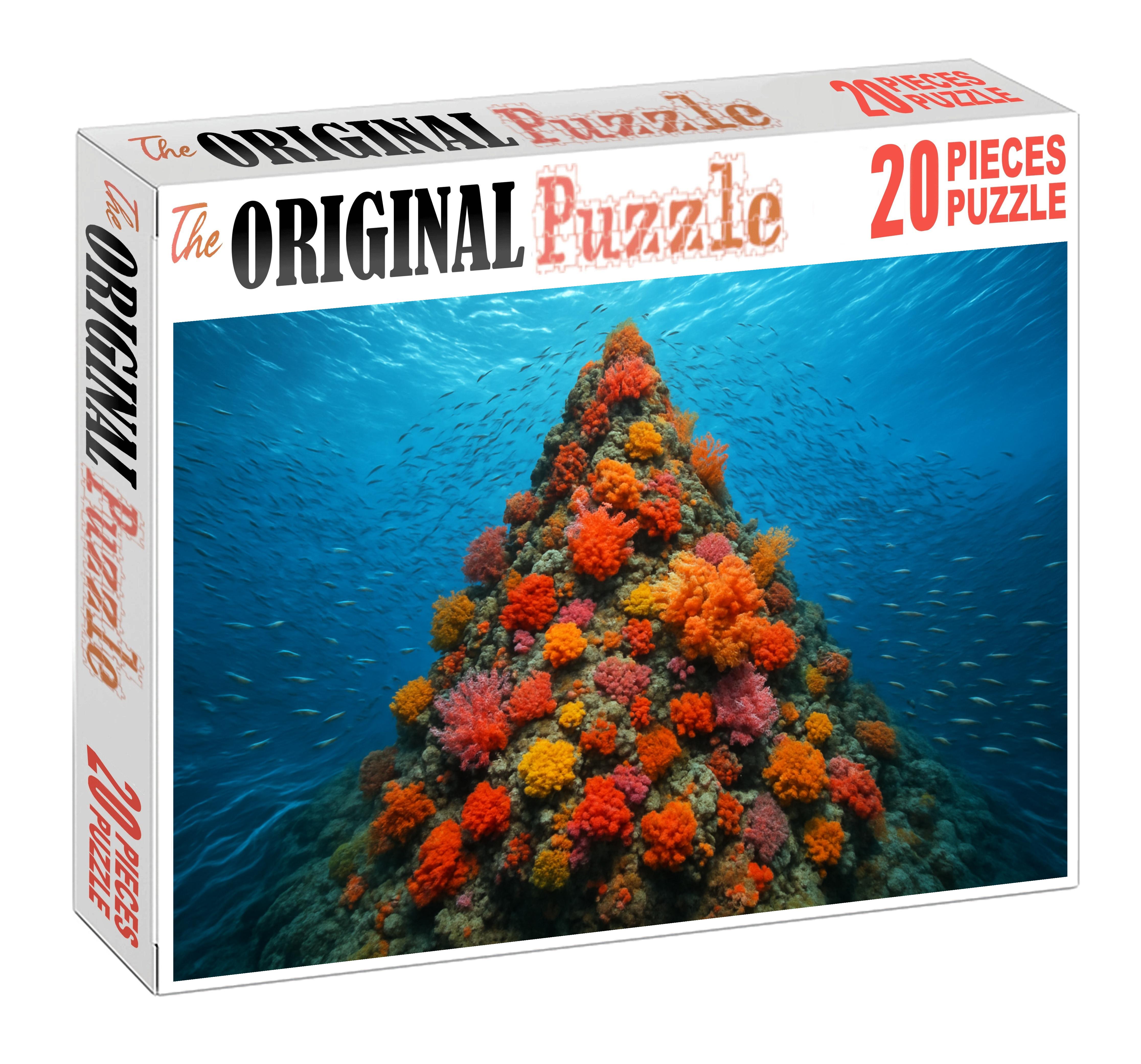 Sunken Volcanic Rise Rugged Seamount Bustling With Life Premium Puzzle Pieces