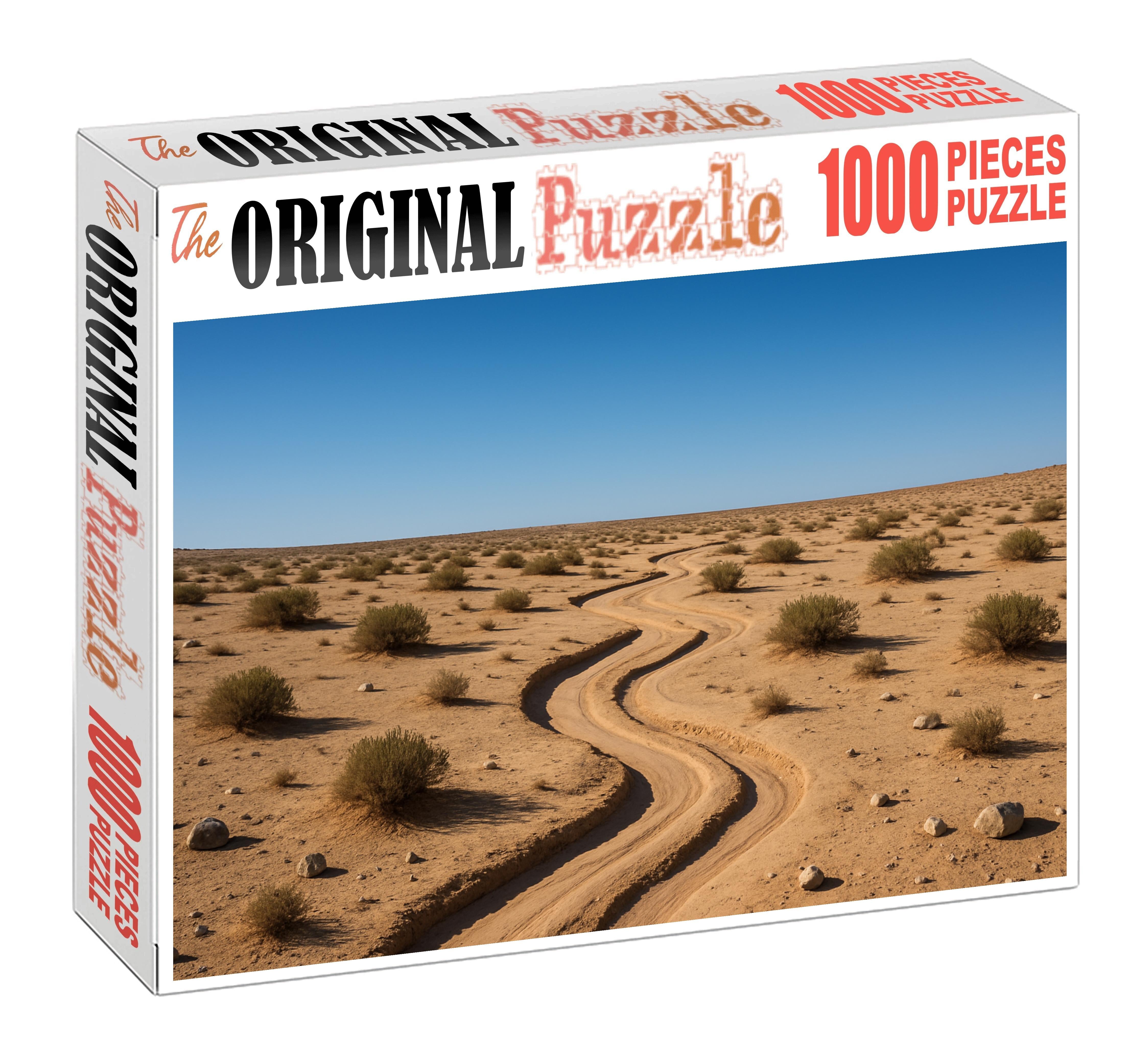 Twisting Wash Ephemeral Streambed Among Pale Sands Puzzle Challenge