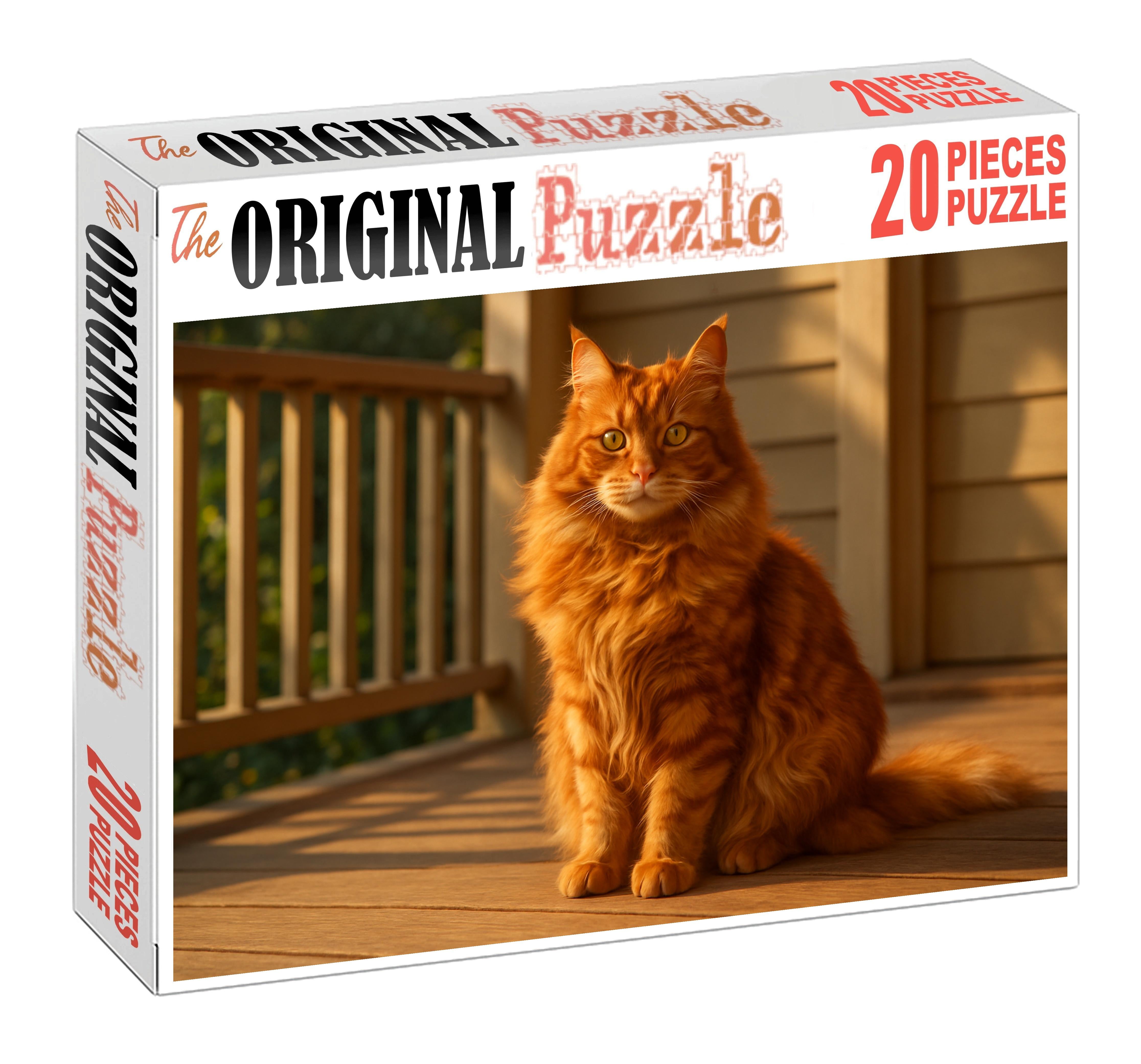 Ginger Whirl Vibrant Red Longhair With Spirited And Loyal Nature Premium Puzzle Pieces