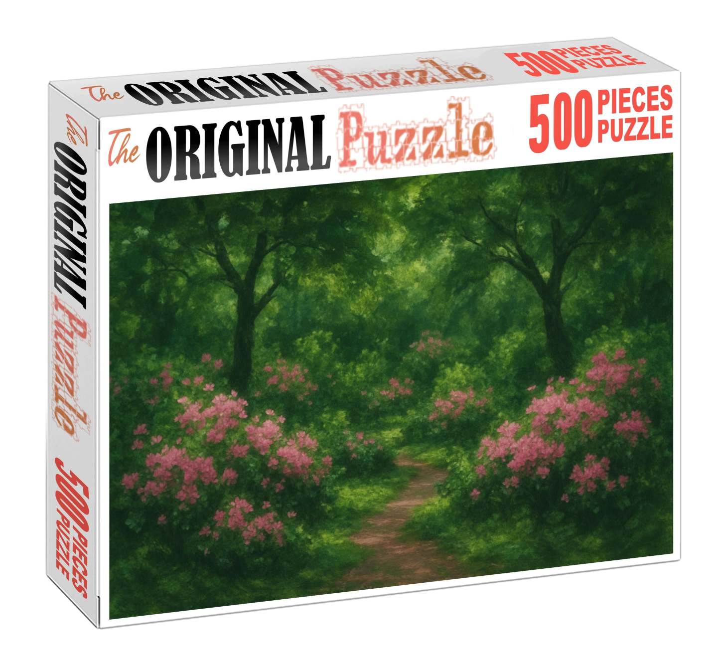 Botanical Garden Scene Soft Pastel And Charcoal Layering Puzzle Challenge