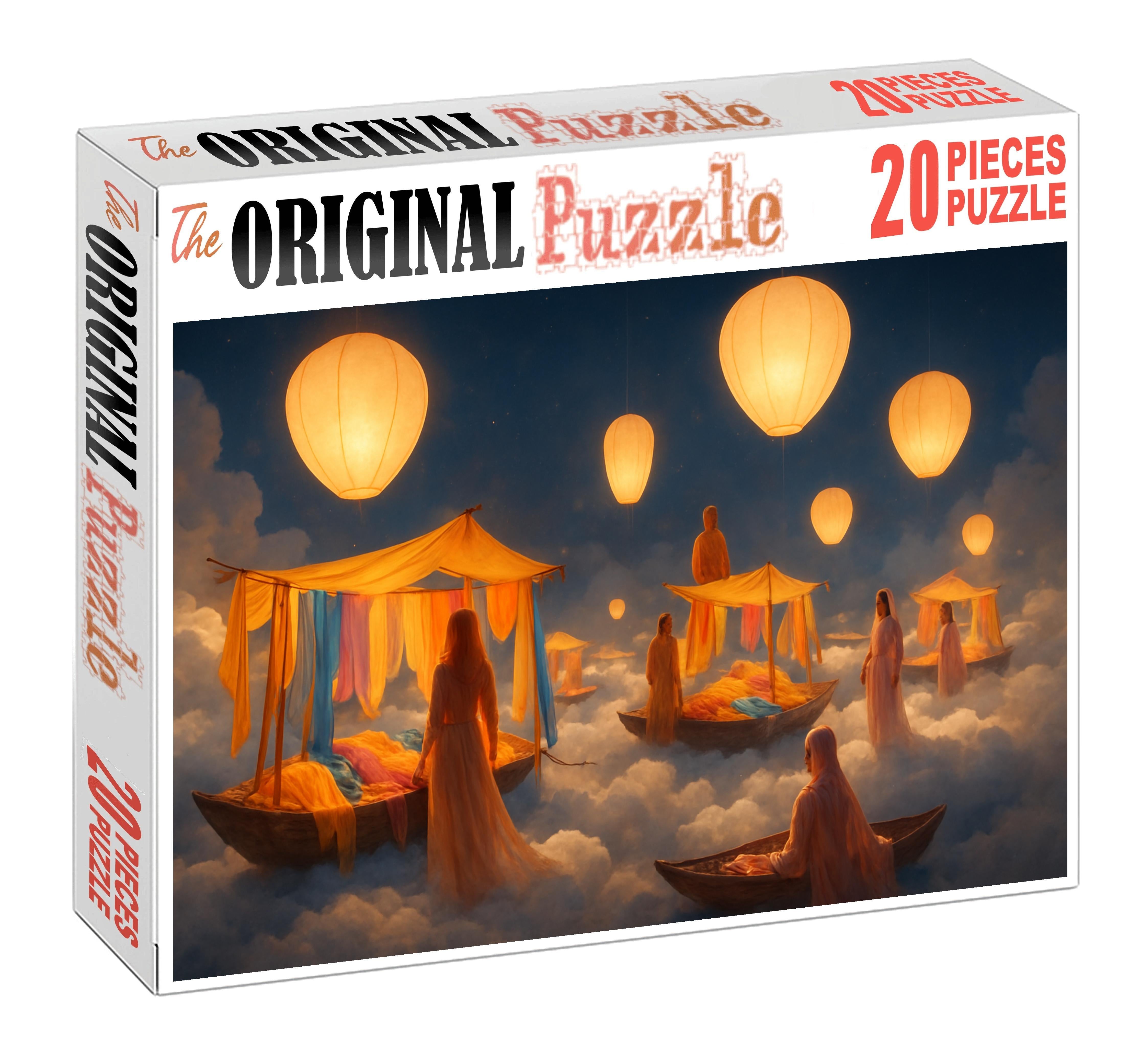 The Skybound Market Of Floating Lanterns 1000 Piece Puzzle