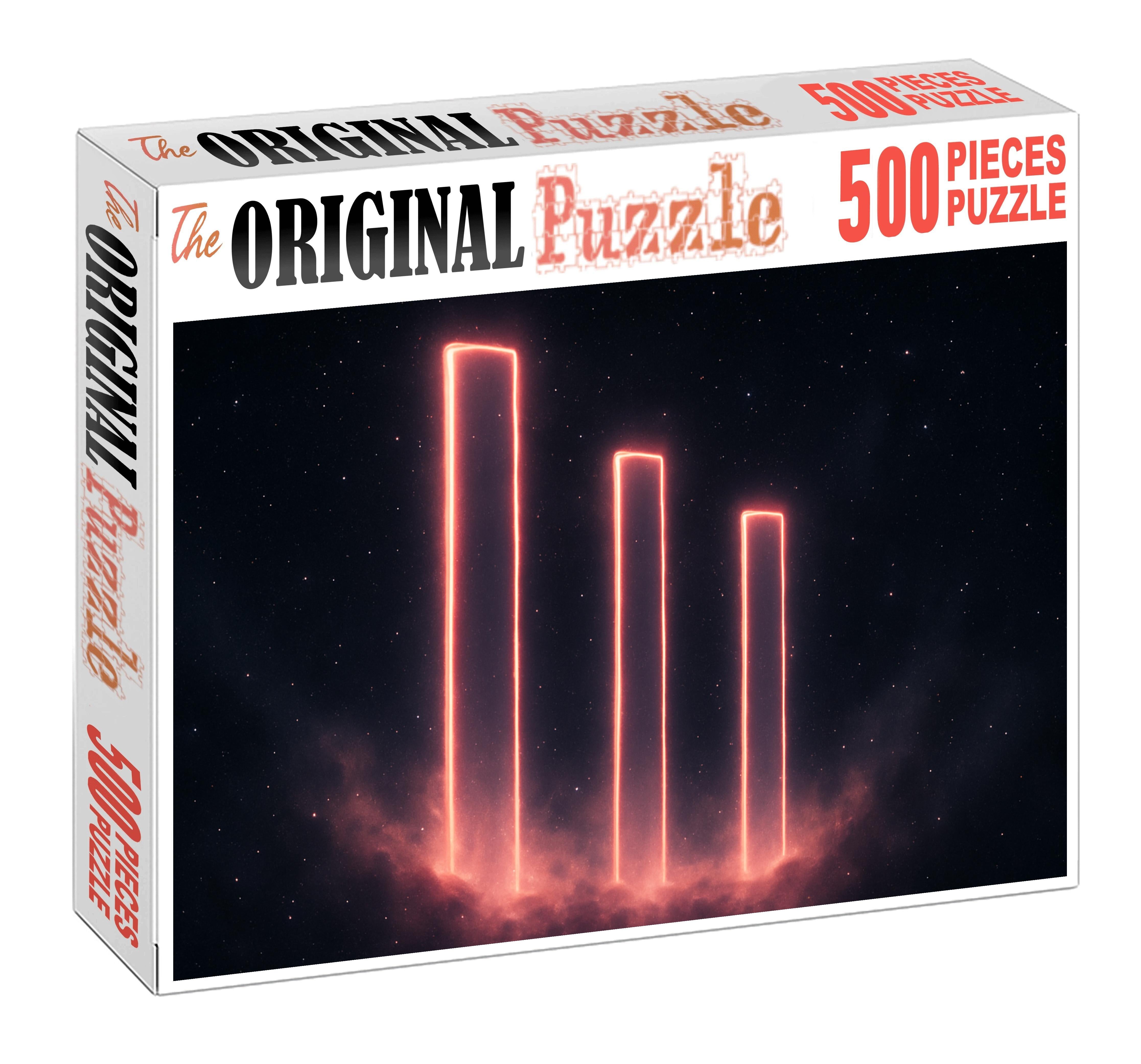 Radiant Cosmic Pillars Large Format Puzzle