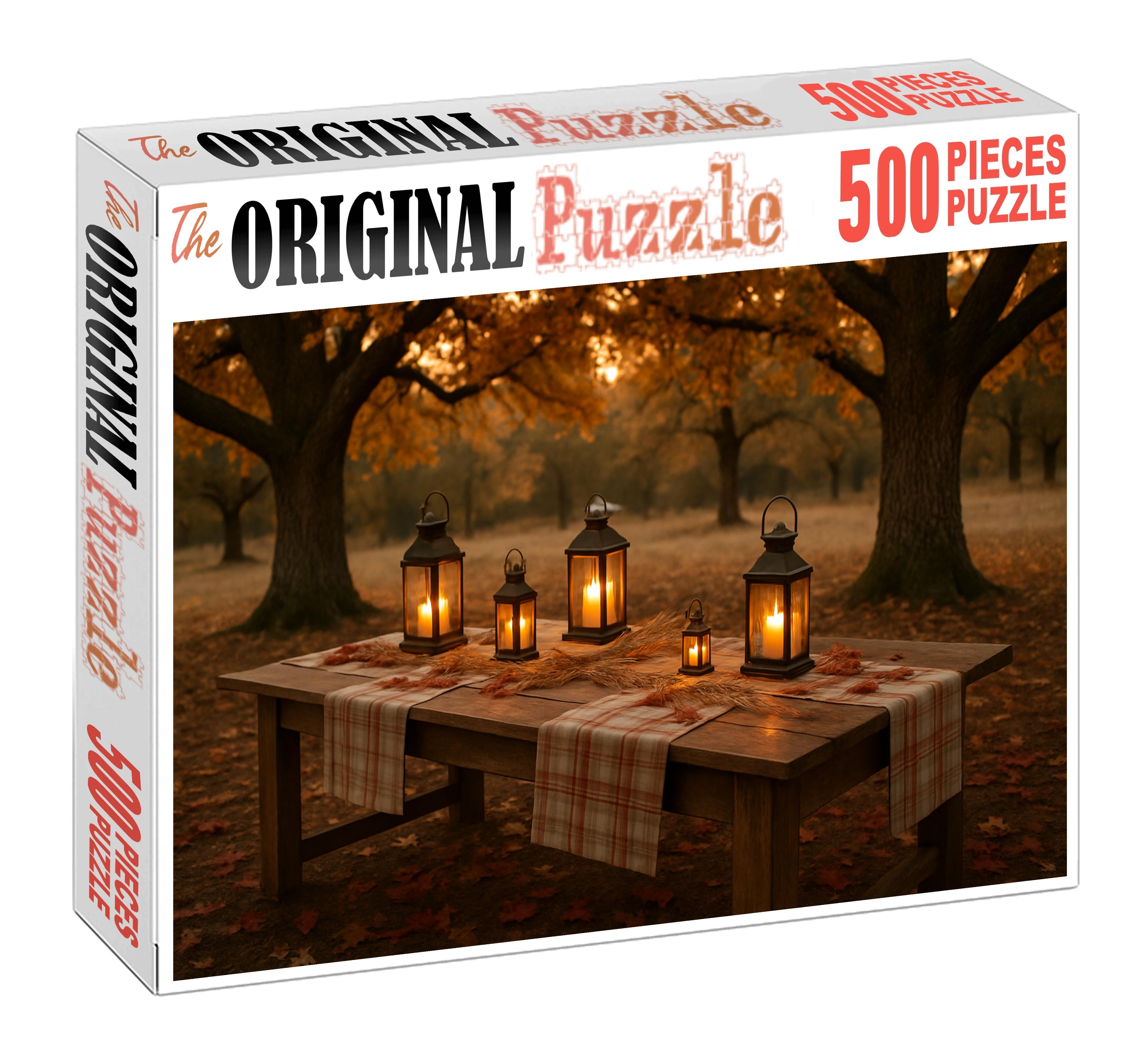 Crimson Autumn Gathering 200 Piece Puzzle