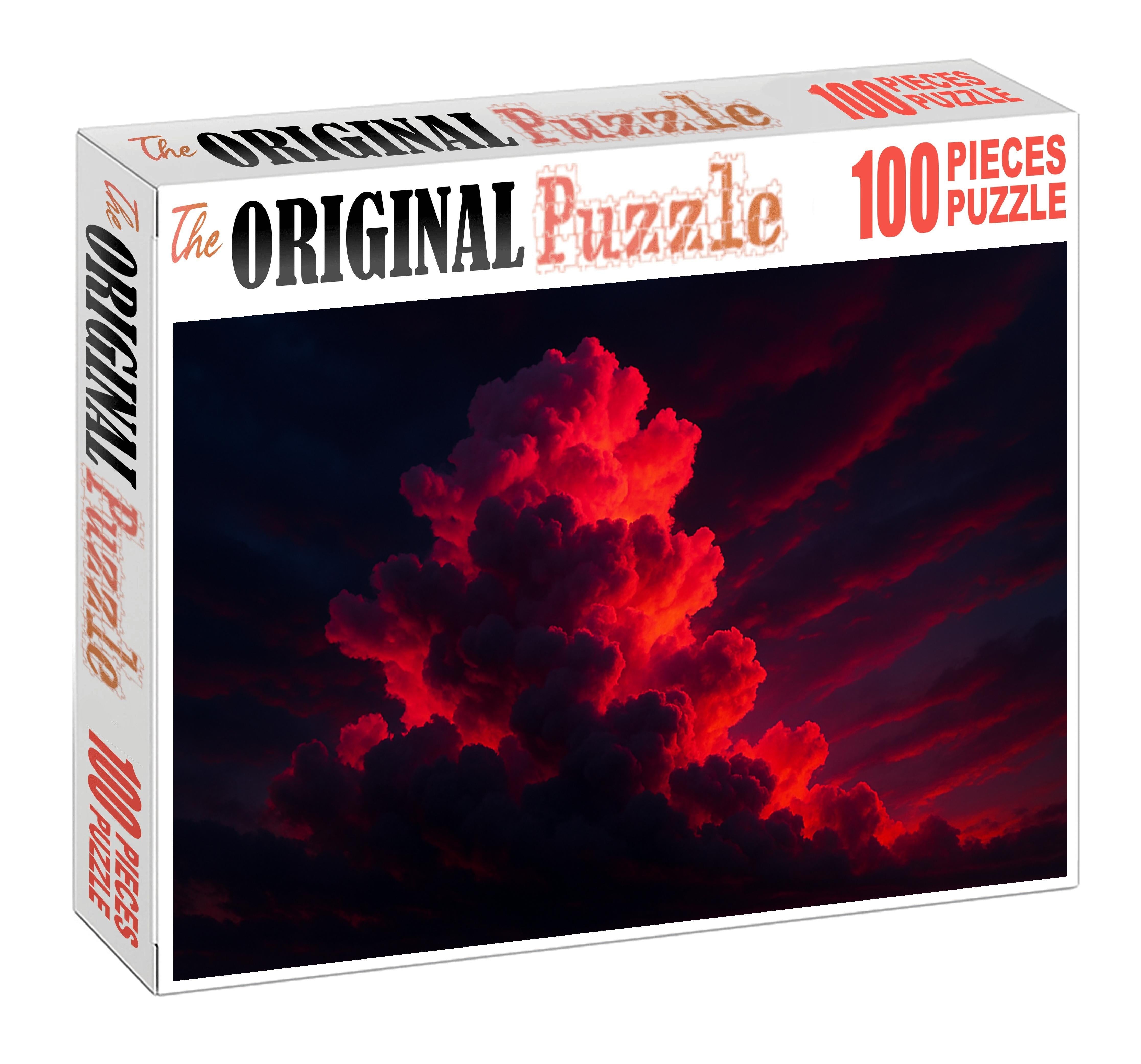 Fiery Magenta Burst Mini Puzzle