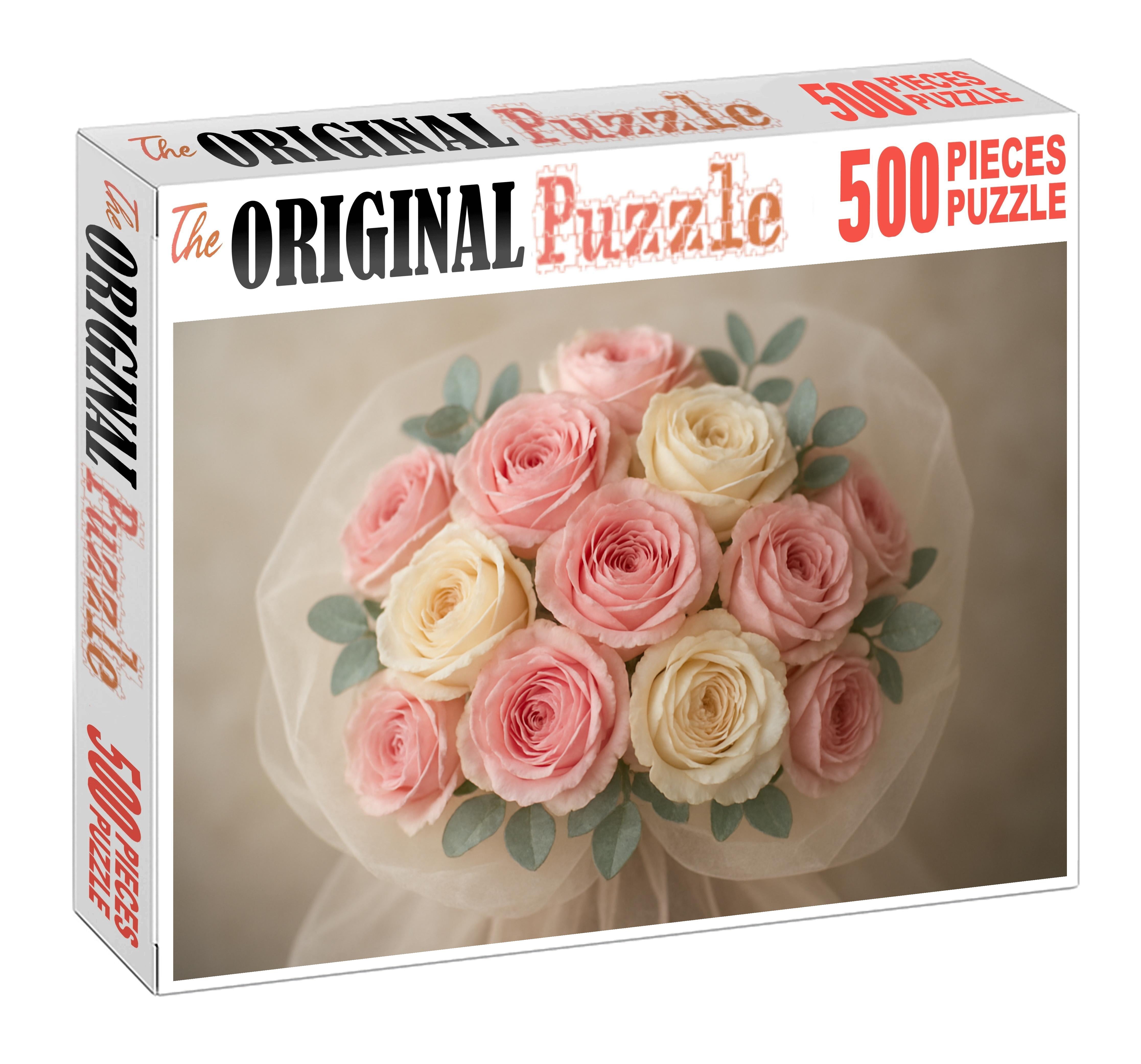 Blushing Elegance Bouquet 200 Piece Puzzle